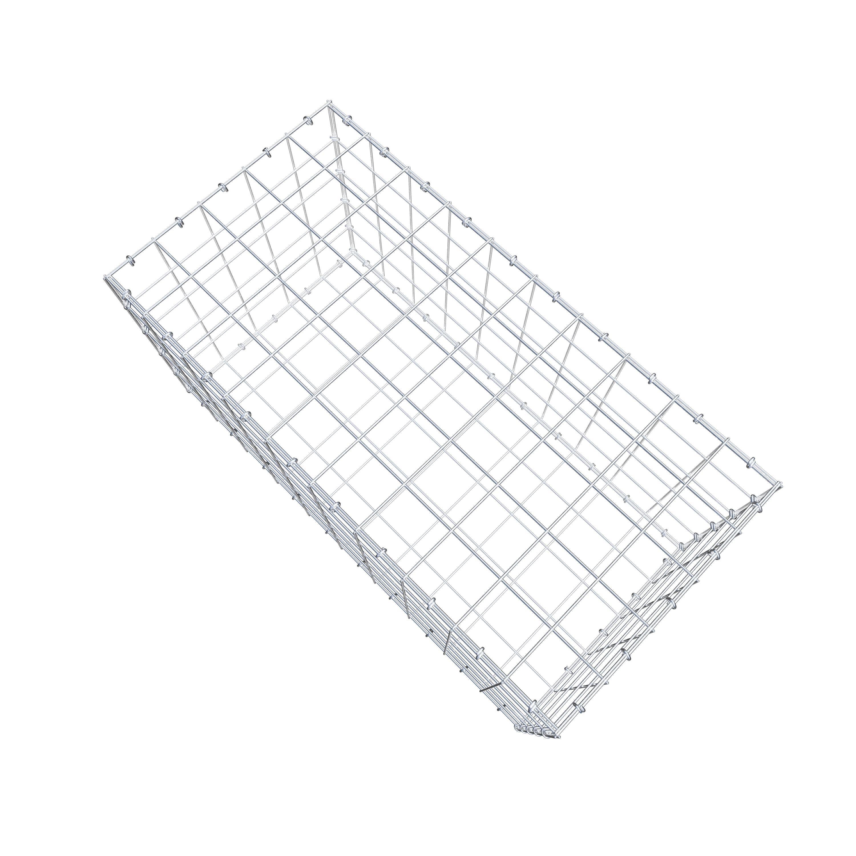 Gabião 100 cm x 50 cm x 50 cm (C x A x P), malhagem 10 cm x 10 cm, anel C