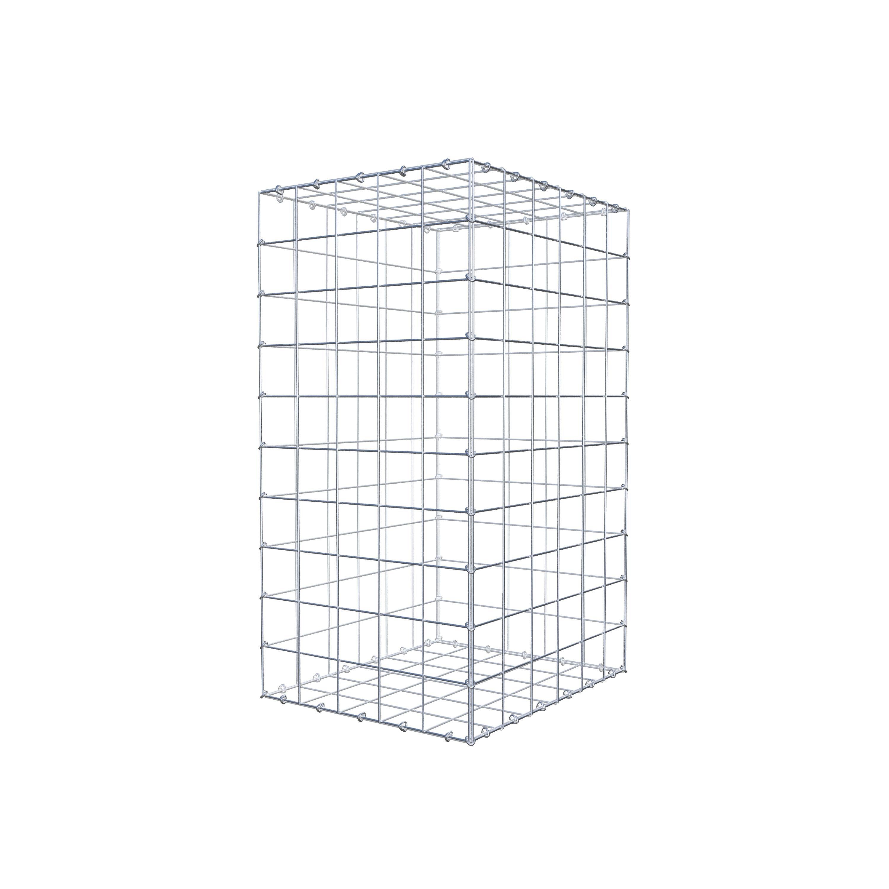 Gabião 100 cm x 60 cm x 50 cm (C x A x P), malhagem 10 cm x 10 cm, anel C