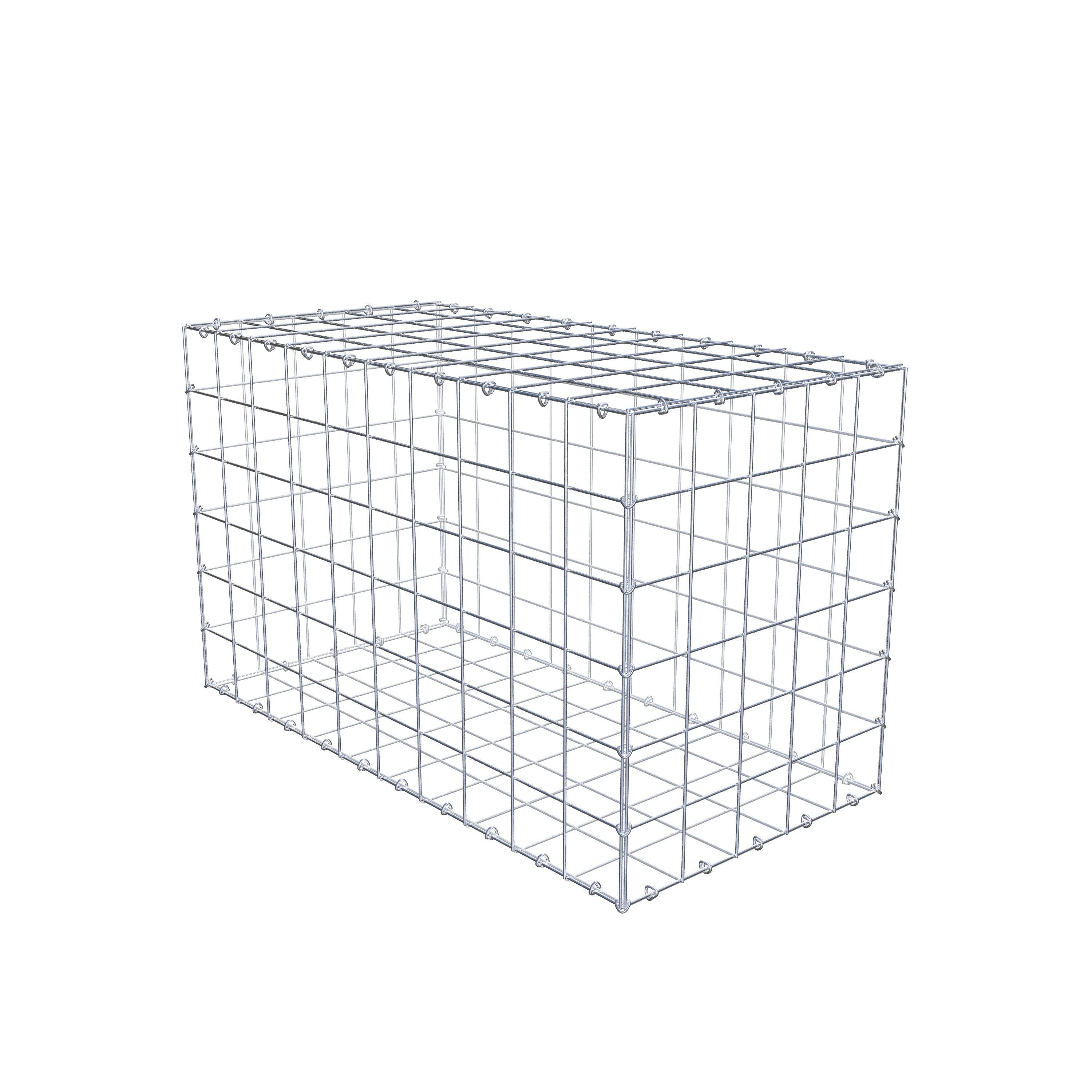 Gabião 100 cm x 60 cm x 50 cm (C x A x P), malhagem 10 cm x 10 cm, anel C