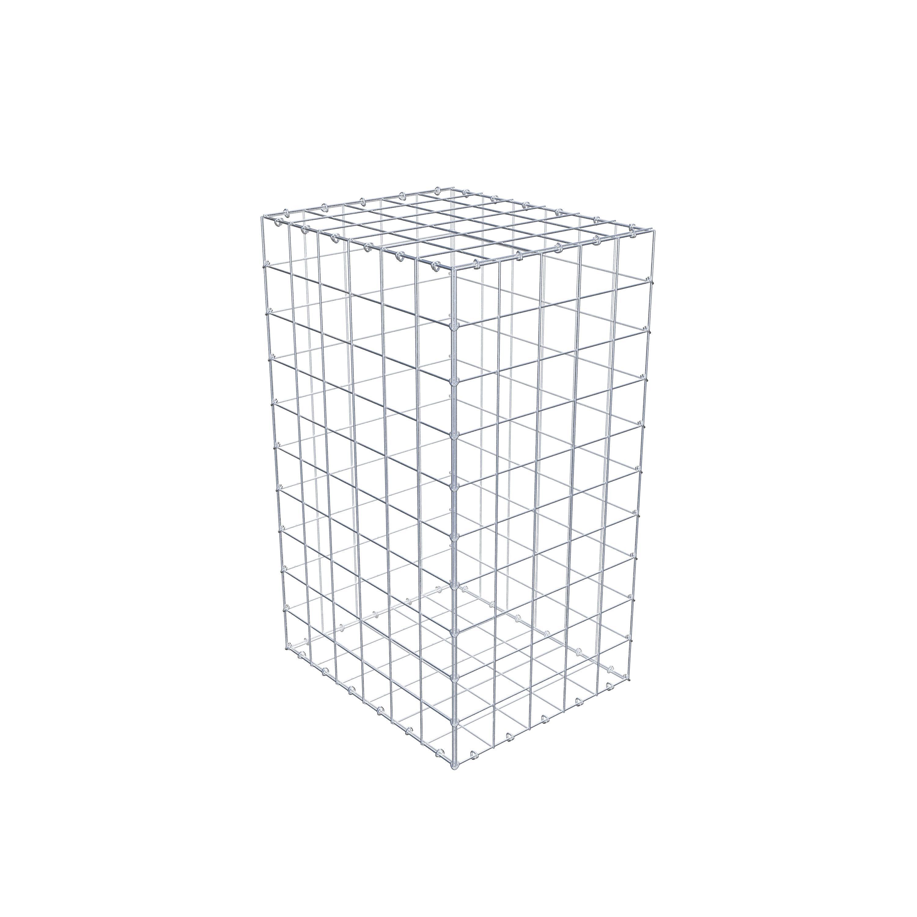 Gabião 100 cm x 60 cm x 50 cm (C x A x P), malhagem 10 cm x 10 cm, anel C