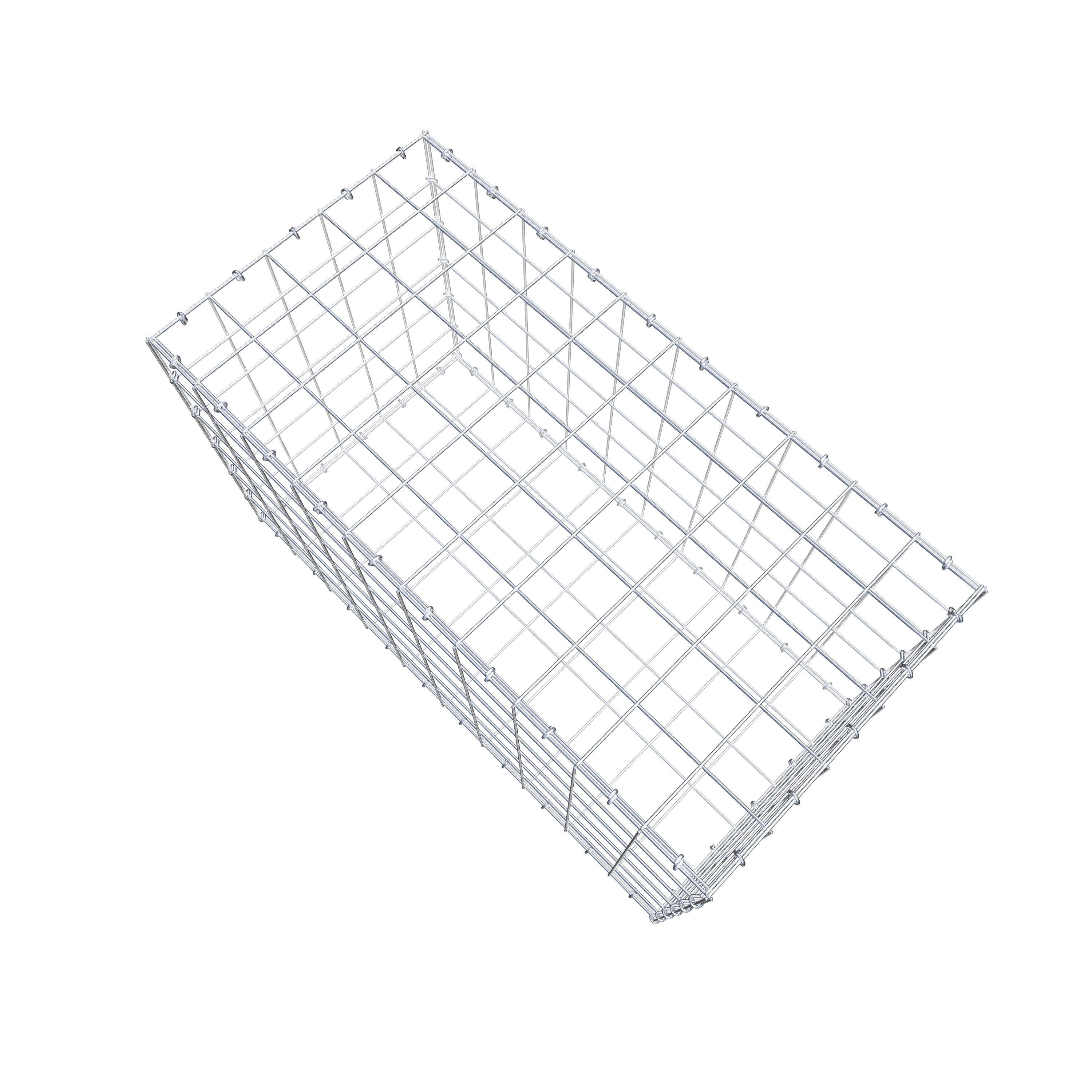 Gabião 100 cm x 60 cm x 50 cm (C x A x P), malhagem 10 cm x 10 cm, anel C