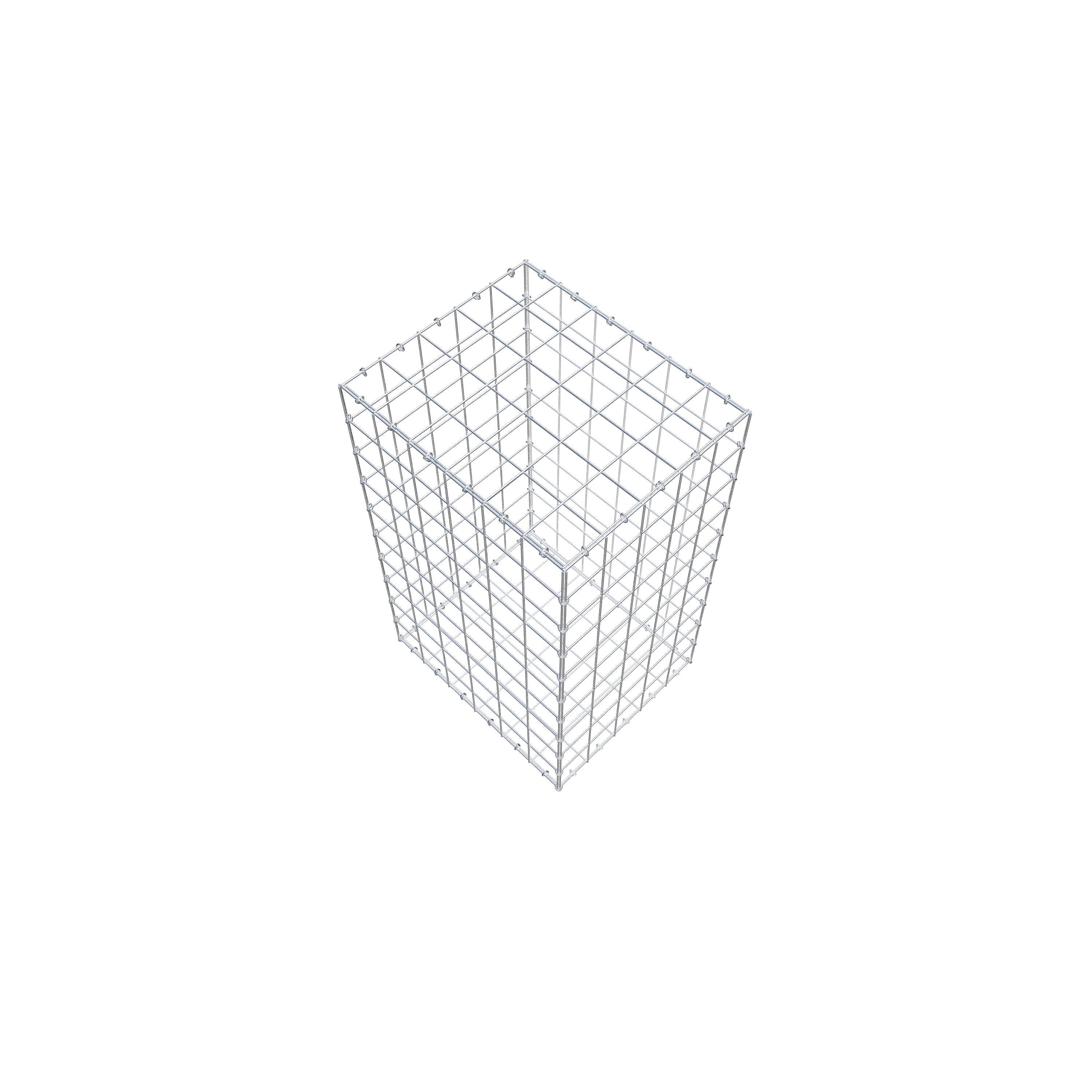 Gabião 100 cm x 60 cm x 50 cm (C x A x P), malhagem 10 cm x 10 cm, anel C