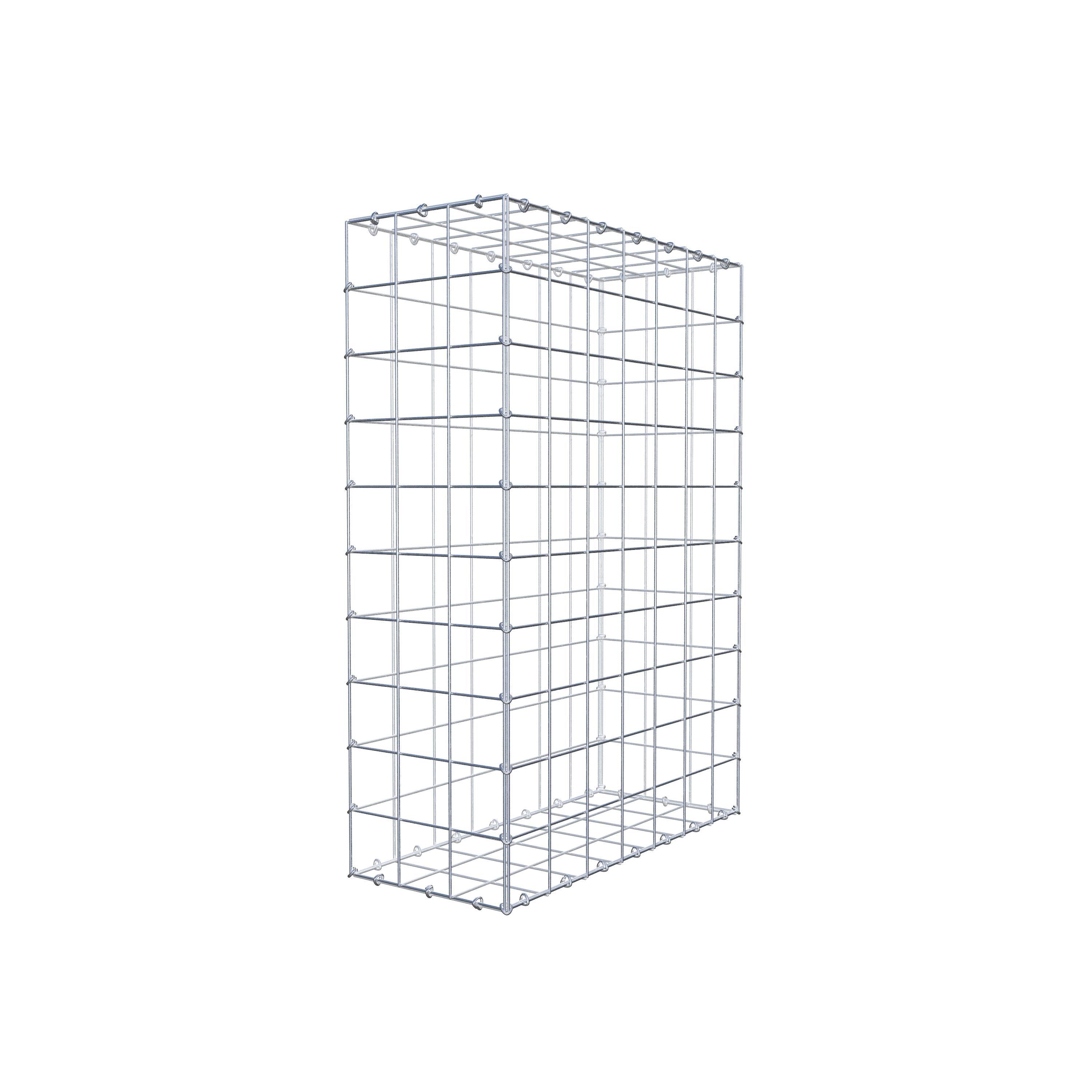 Gabbione 100 cm x 70 cm x 30 cm (L x H x P), maglia 10 cm x 10 cm, anello a C