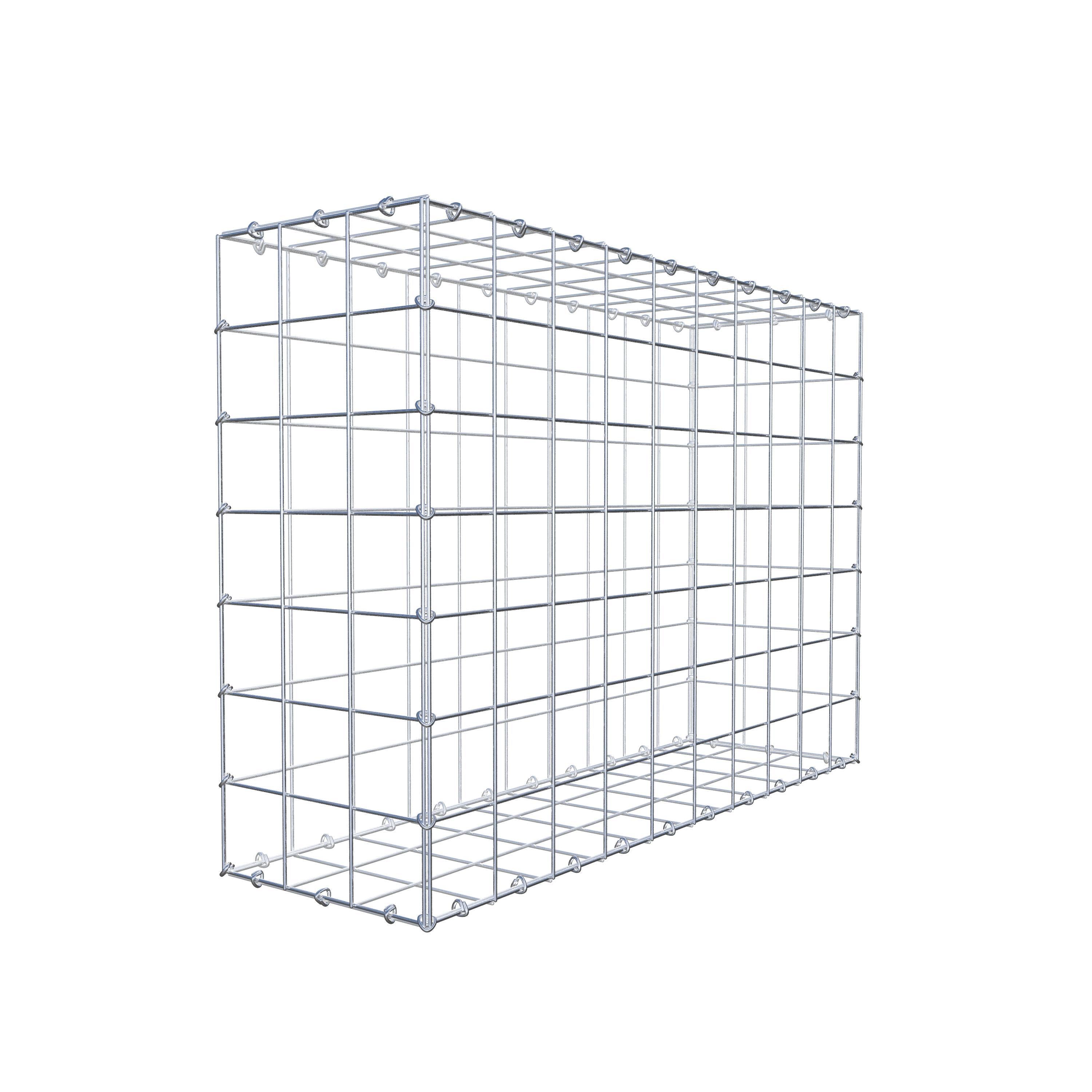 Gabbione 100 cm x 70 cm x 30 cm (L x H x P), maglia 10 cm x 10 cm, anello a C