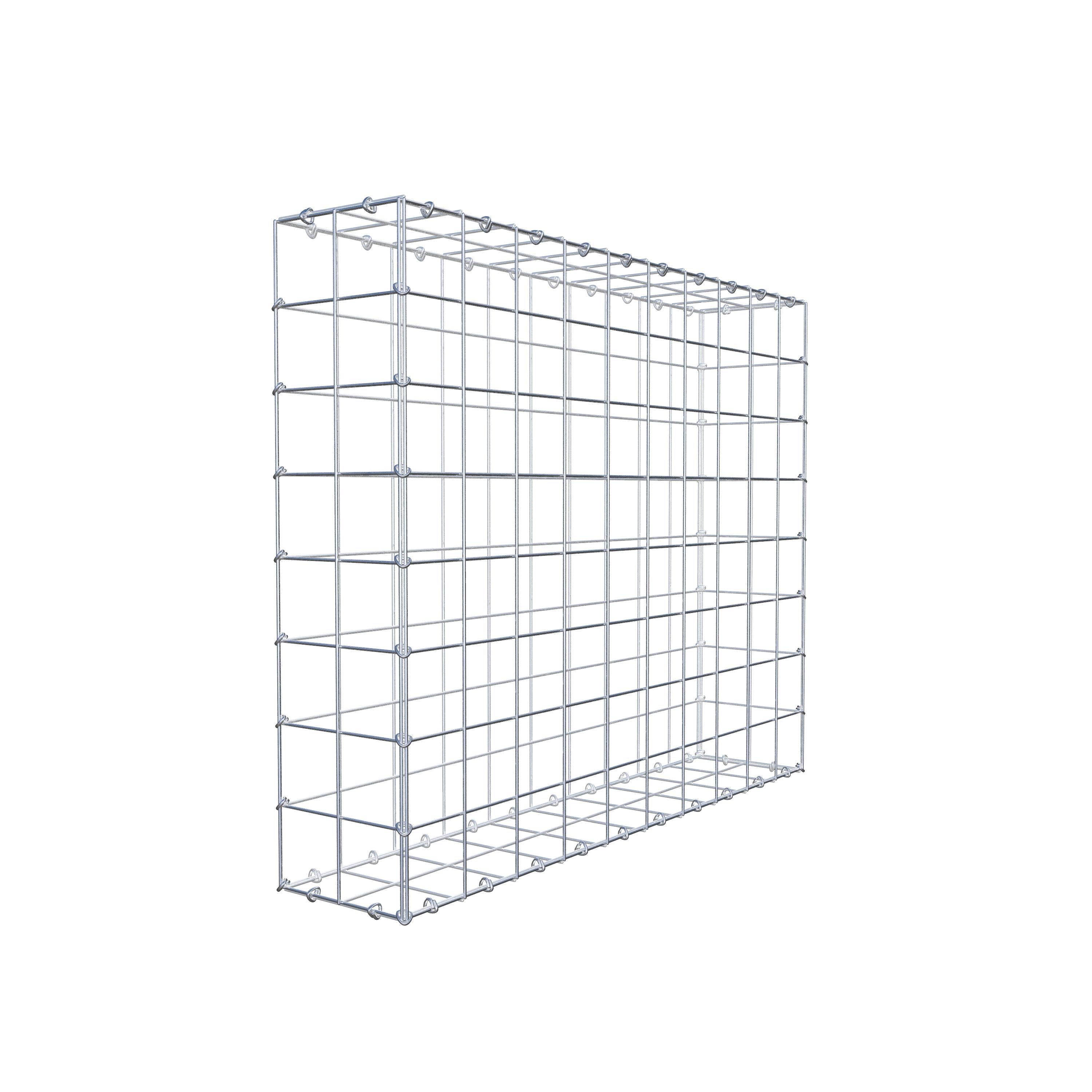 Gabião 100 cm x 80 cm x 20 cm (C x A x P), malhagem 10 cm x 10 cm, anel C
