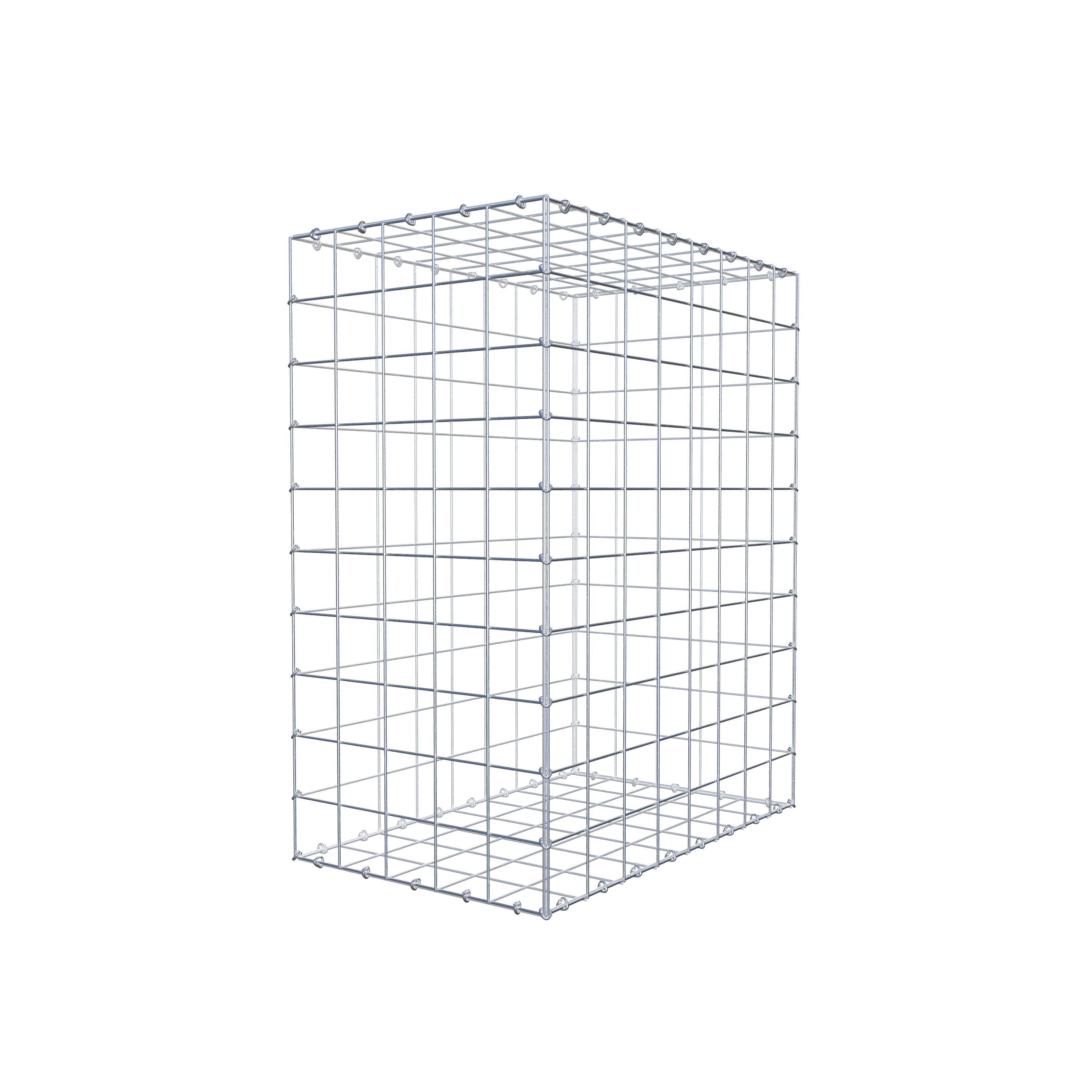 Gabião 100 cm x 80 cm x 50 cm (C x A x P), malhagem 10 cm x 10 cm, anel C