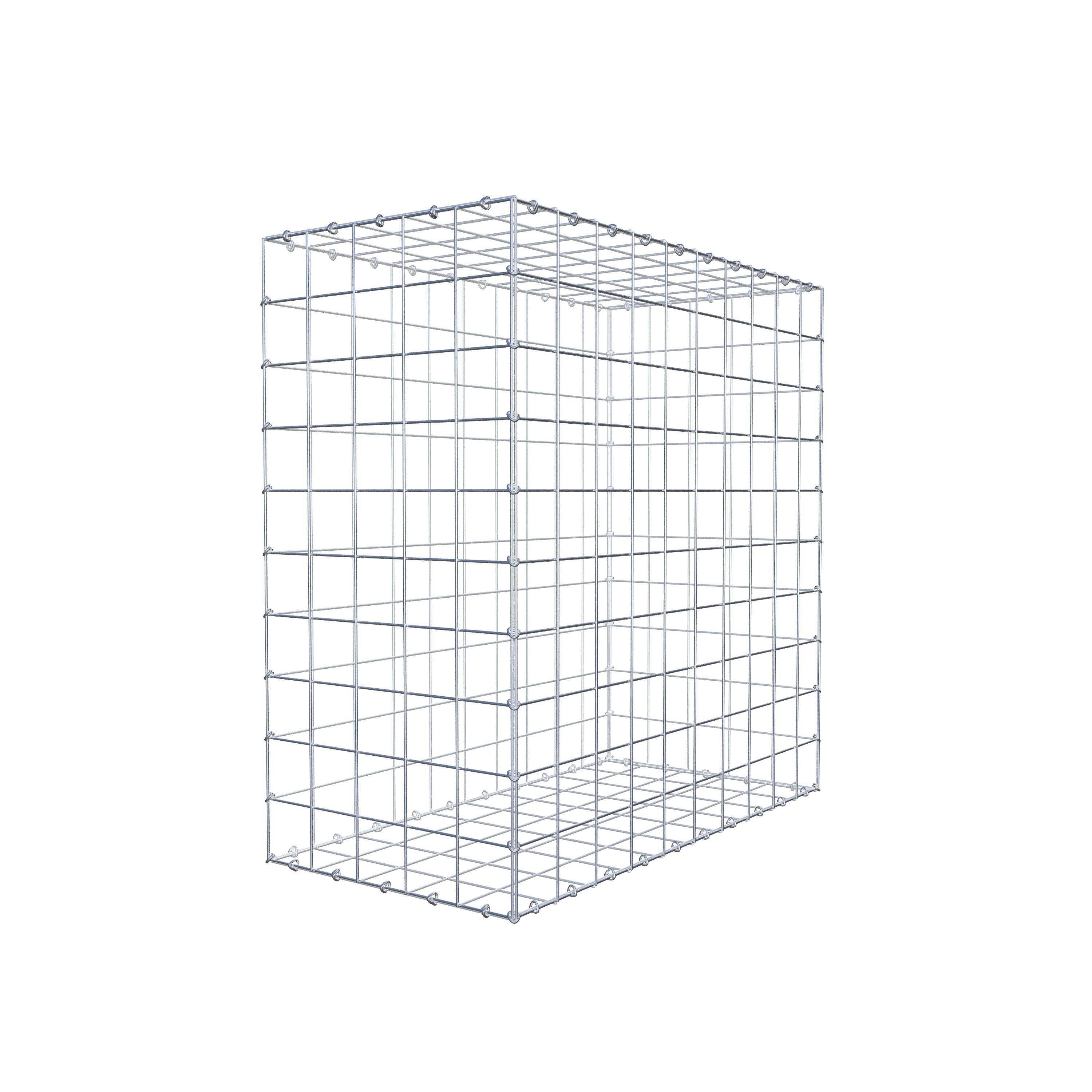 Gabião 100 cm x 100 cm x 50 cm (C x A x P), malhagem 10 cm x 10 cm, anel C