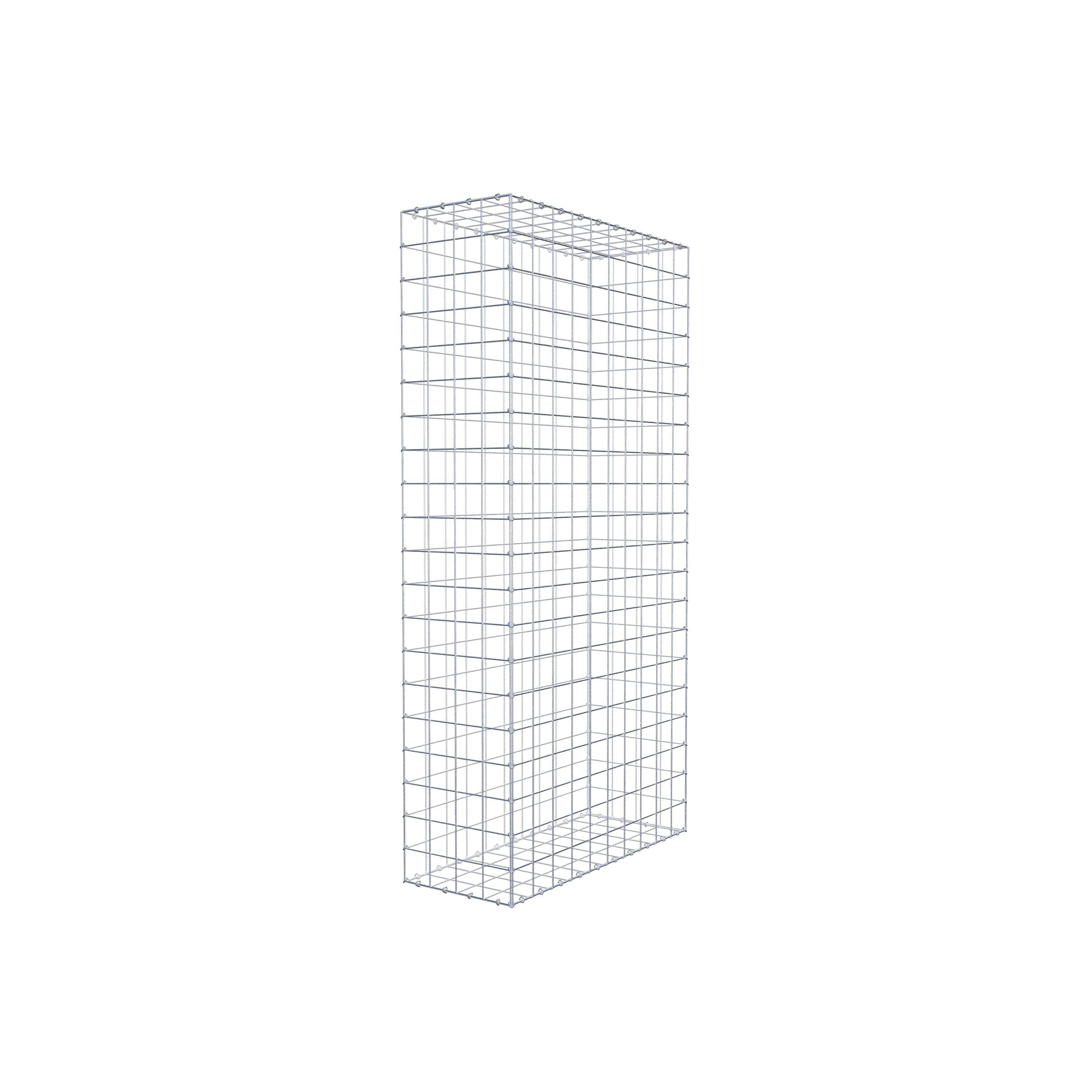 Gabione 200 cm x 100 cm x 40 cm (L x H x T), Maschenweite 10 cm x 10 cm, C-Ring