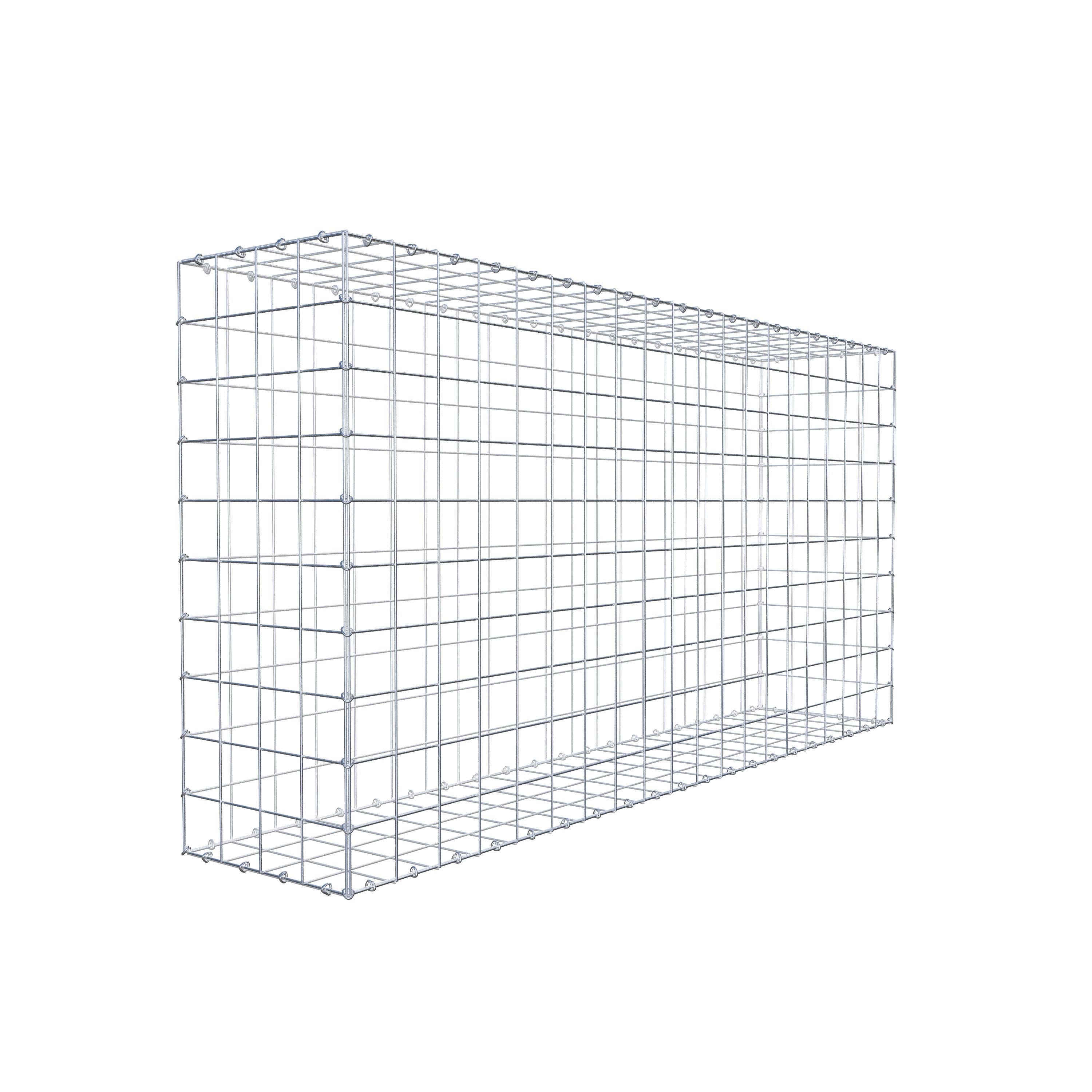 Gabione 200 cm x 100 cm x 40 cm (L x H x T), Maschenweite 10 cm x 10 cm, C-Ring