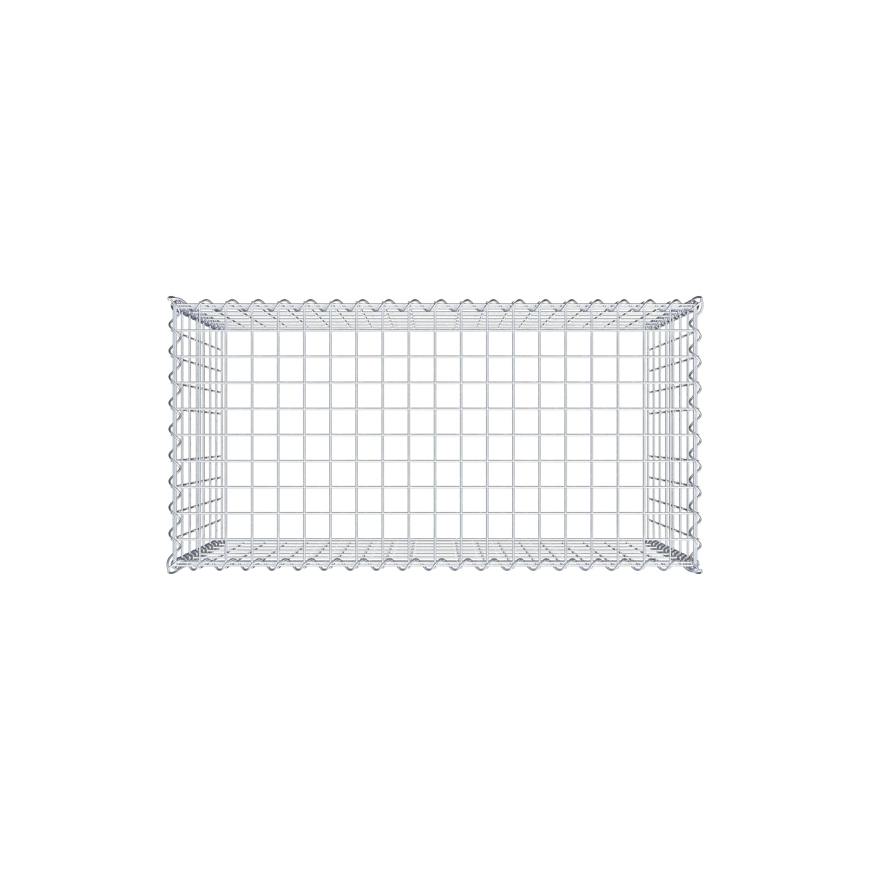 Gabbione aggiuntivo tipo 3 100 cm x 70 cm x 50 cm (L x H x P), dimensione maglia 5 cm x 10 cm, a spirale