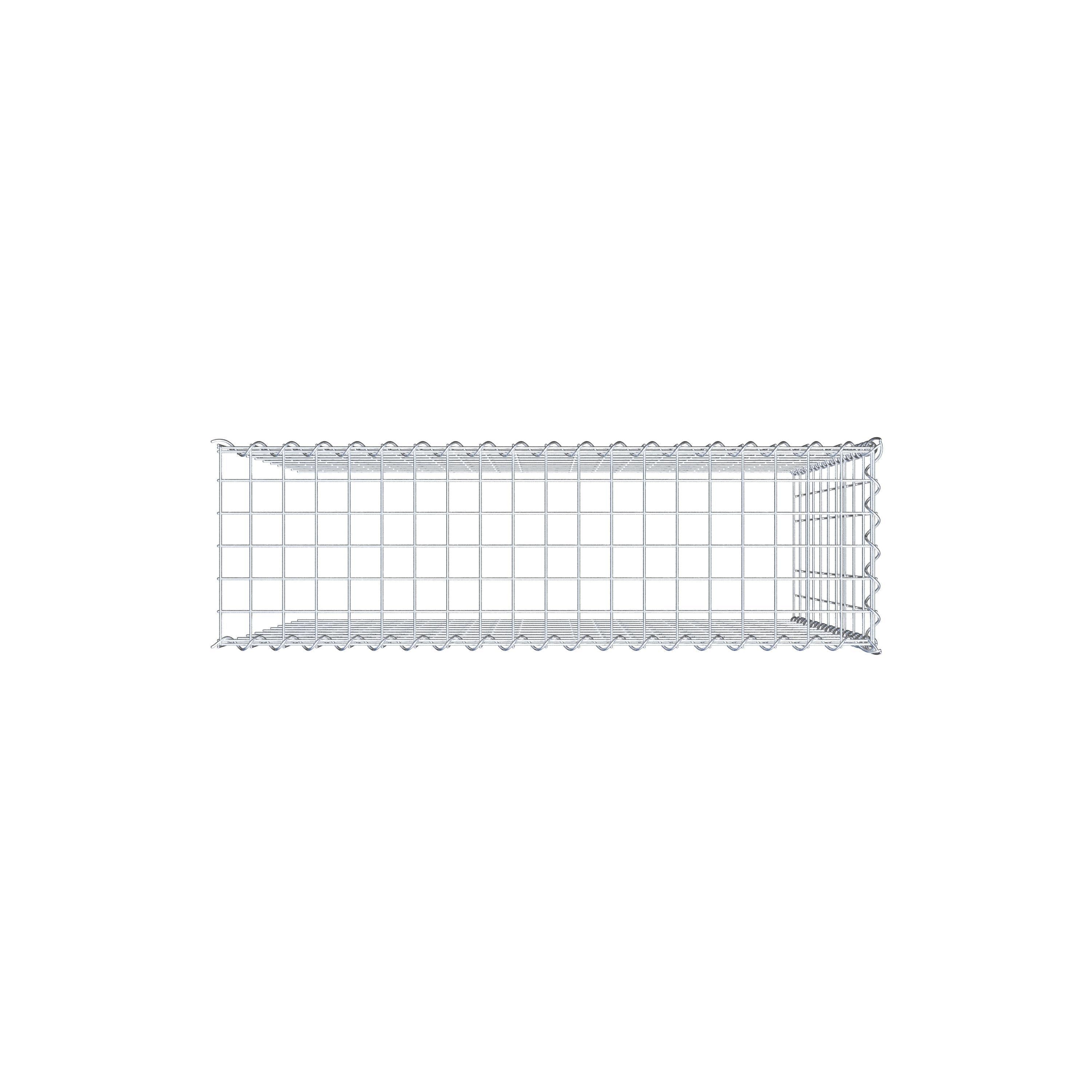 Anbaugabione Typ 4 100 cm x 100 cm x 30 cm (L x H x T), Maschenweite 5 cm x 10 cm, Spirale