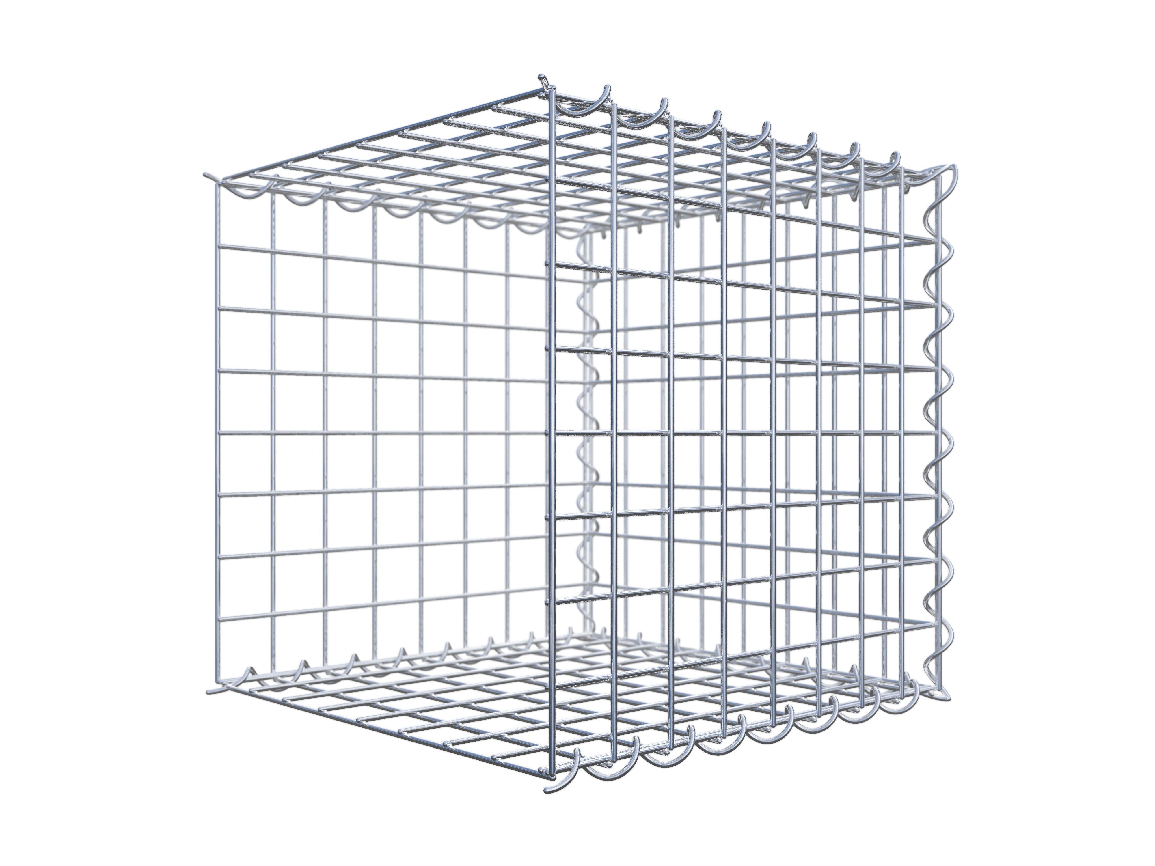 Opvokset gabion type 2 40 cm x 40 cm x 40 cm (L x H x D), maskestørrelse 5 cm x 5 cm, spiral