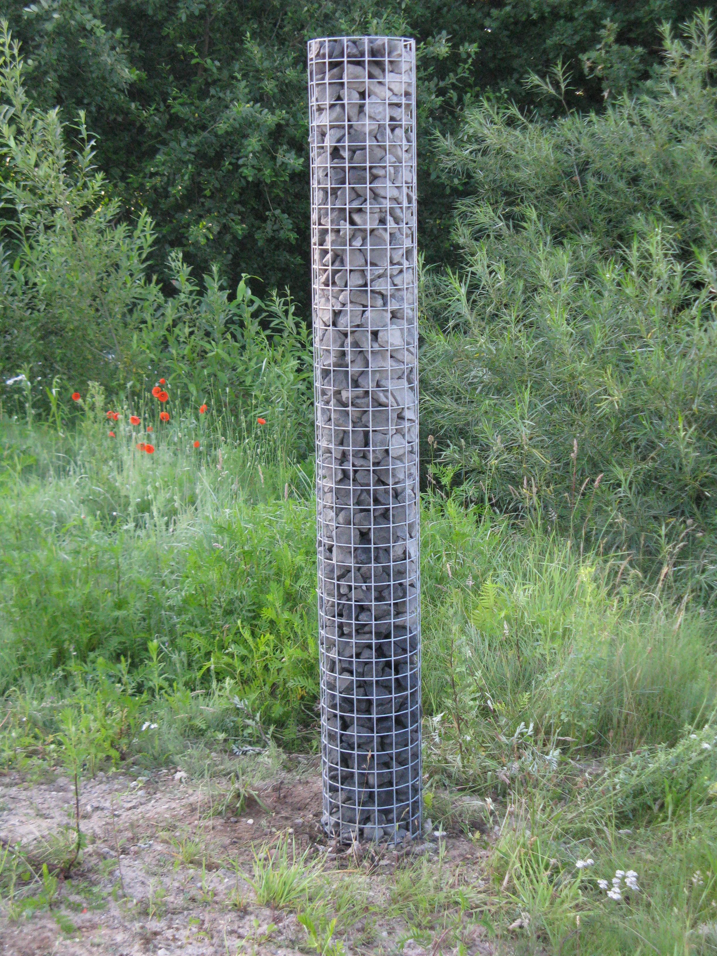 Colonna di gabbioni diametro 27 cm MW 5 x 5 cm rotonda