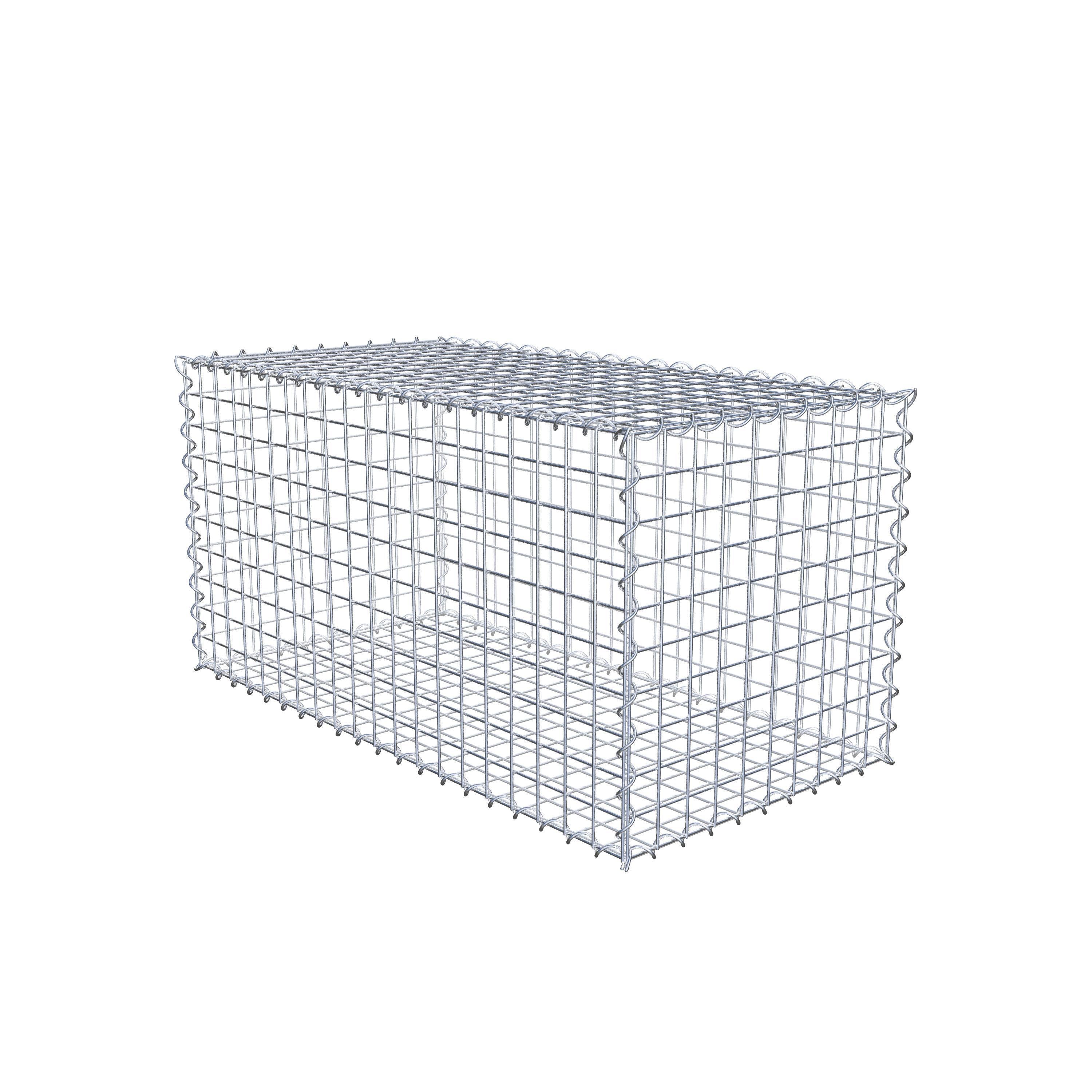 Set di 2 gabbioni 100 cm x 50 cm x 50 cm (L x H x P), maglia 5 x 5 cm, a spirale