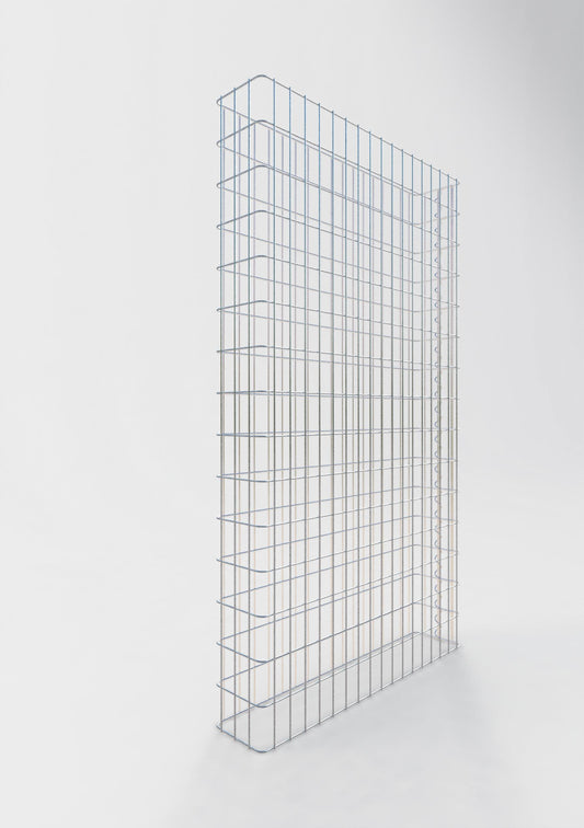 Valla de gaviones longitud 87 cm, altura 160 cm, profundidad 17 cm, malla 5 x 10 cm