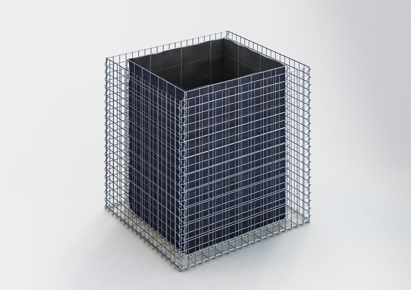 Raised bed square 100 cm x 100 cm x 90 cm (L x H x D), mesh size 5 x 5 cm, wall thickness 10 cm