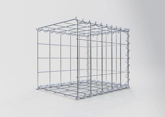 Gabião tipo 2 50 cm x 40 cm x 40 cm (C x A x P), malhagem 10 cm x 10 cm, espiral