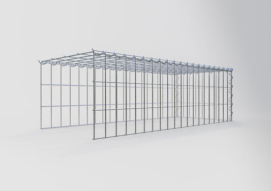 Add-on schanskorf type 4 100 cm x 30 cm x 40 cm (L x H x D), maaswijdte 5 cm x 10 cm, spiraalvormig