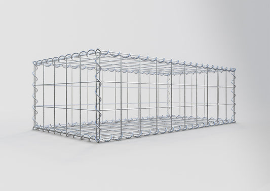 Gabion 100 cm x 30 cm x 50 cm (L x H x P), mailles 10 cm x 10 cm, spirale
