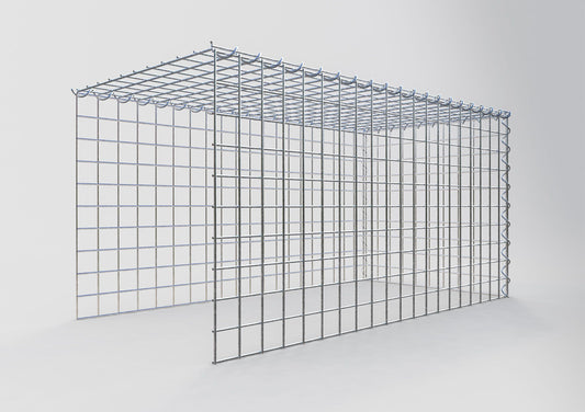 Add-on schanskorf type 4 100 cm x 50 cm x 50 cm (L x H x D), maaswijdte 5 cm x 5 cm, spiraalvormig