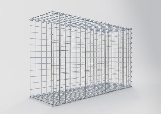 Gabion rapporté type 2 100 cm x 60 cm x 30 cm (L x H x P), mailles 5 cm x 5 cm, spirale