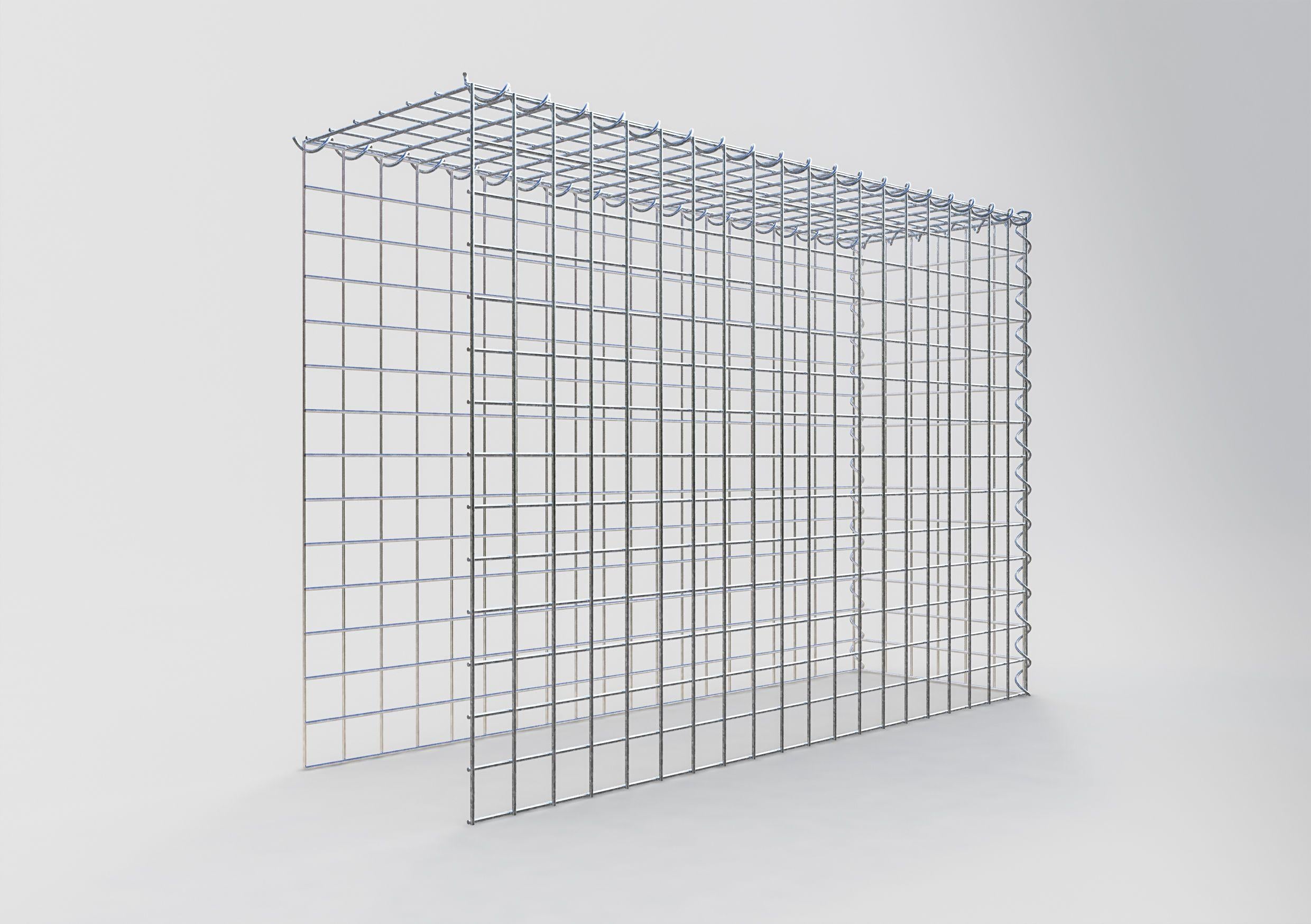 Gabião Tipo 4 100 cm x 70 cm x 30 cm (C x A x P), malhagem 5 cm x 5 cm, espiral