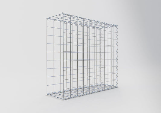 Gabião tipo 2 100 cm x 90 cm x 30 cm (C x A x P), malhagem 10 cm x 10 cm, espiral