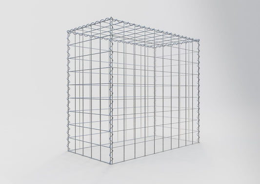 Extra gabion typ 3 100 cm x 90 cm x 50 cm (L x H x D), maskstorlek 10 cm x 10 cm, spiral