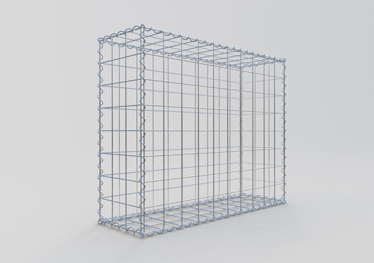 Gabião 100 cm x 80 cm x 30 cm (C x A x P), malhagem 10 cm x 10 cm, espiral