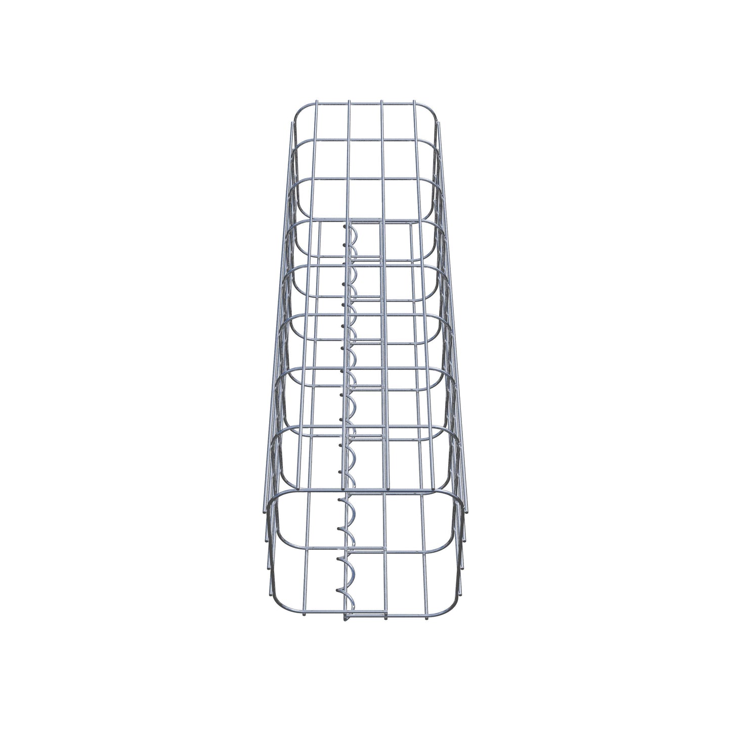 Colonna di gabbioni, quadrata 22 cm x 22 cm, alta 80 cm, MW 5 cm x 10 cm