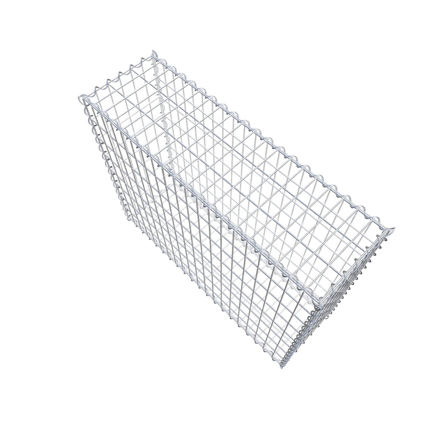 Gabion 100 cm x 80 cm x 30 cm (L x H x D), maskstorlek 5 cm x 10 cm, spiral
