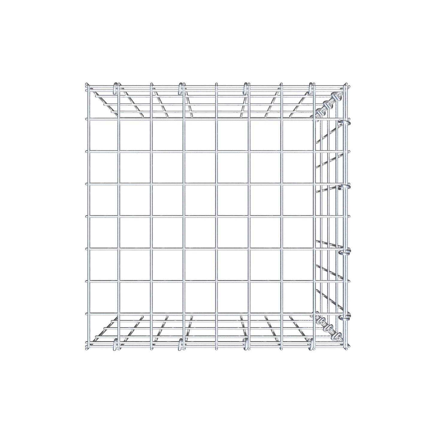 Gabbione aggiuntivo tipo 4 40 cm x 40 cm x 40 cm (L x H x P), maglia 5 cm x 10 cm, anello a C