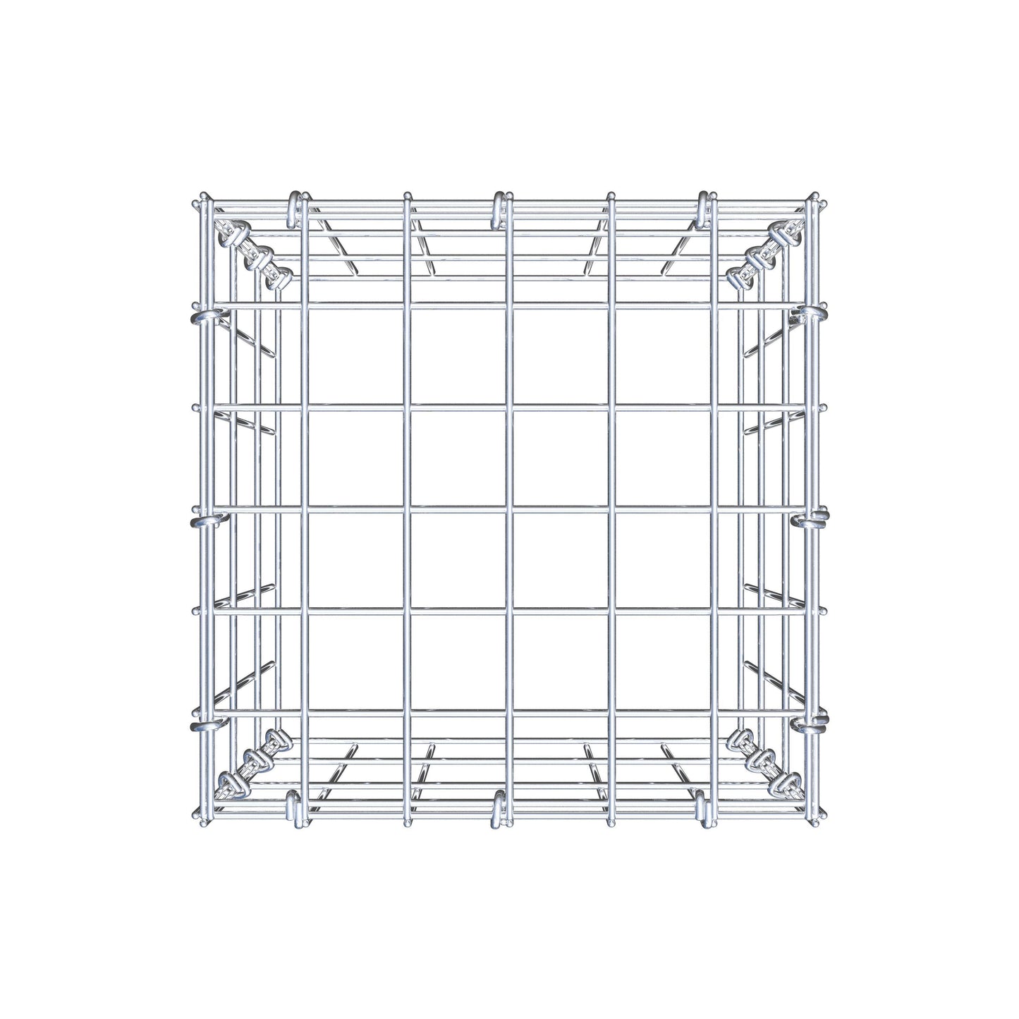 Gabião tipo 3 30 cm x 30 cm x 30 cm (C x A x P), malhagem 5 cm x 10 cm, anel C