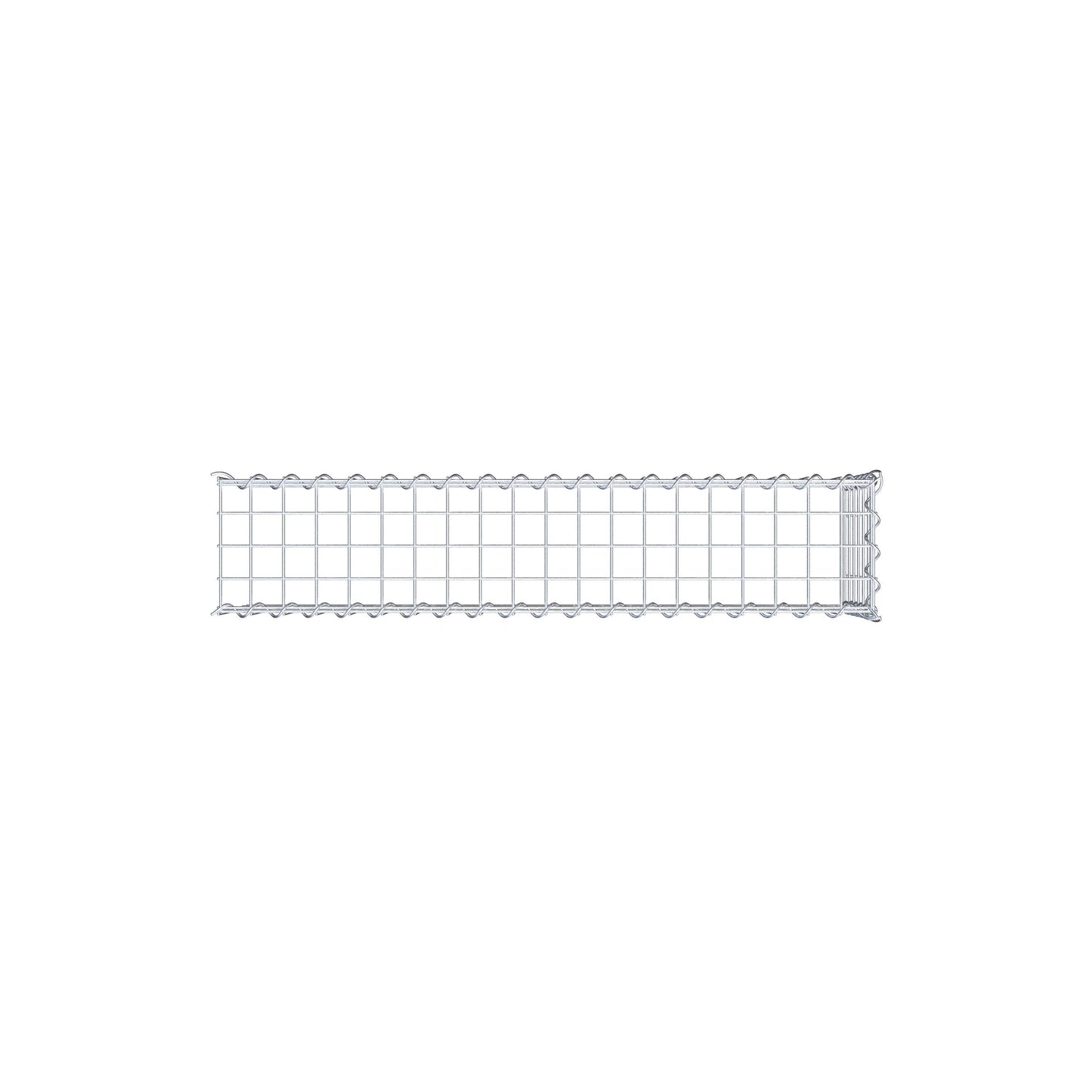 Anbaugabione Typ 4 100 cm x 30 cm x 20 cm (L x H x T), Maschenweite 5 cm x 5 cm, Spirale
