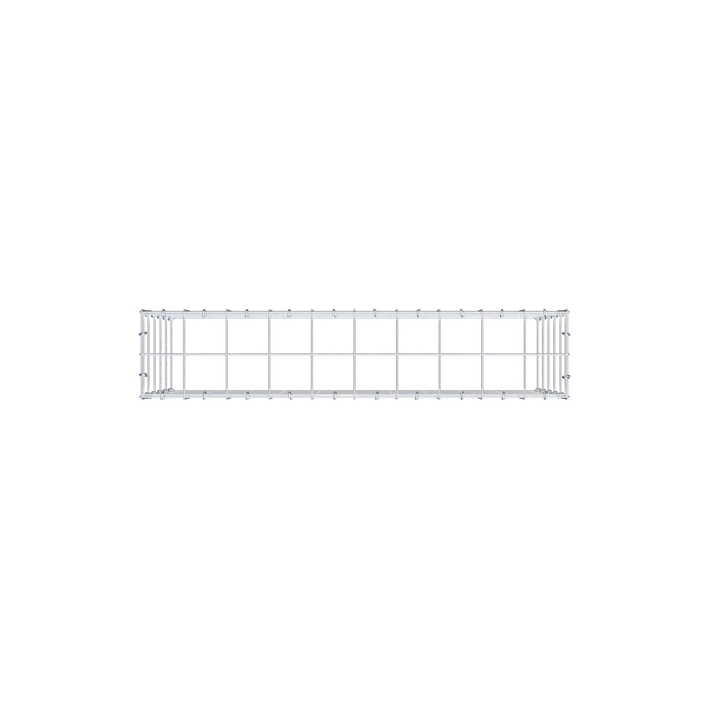 Mounted gabion type 3 100 cm x 50 cm x 20 cm (L x H x D), mesh size 10 cm x 10 cm, C-ring