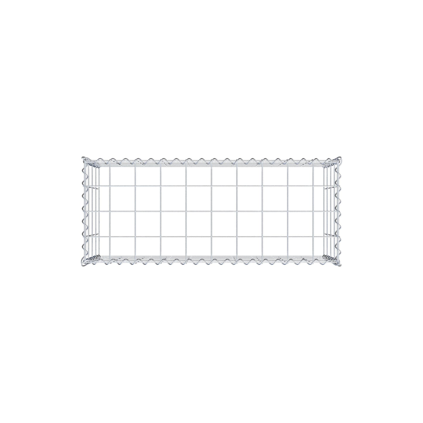 Grown-on gabion type 3 100 cm x 40 cm x 40 cm (L x H x D), mesh size 10 cm x 10 cm, spiral