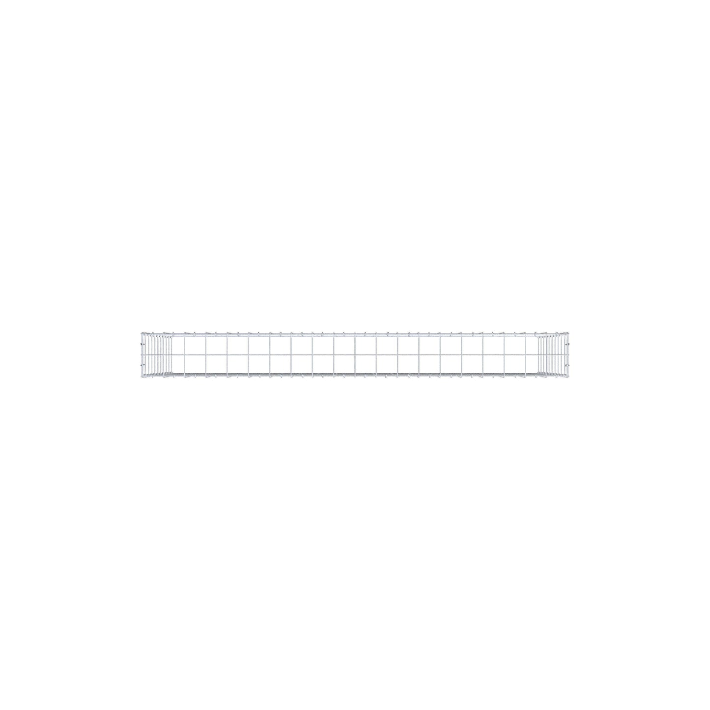 Mounted gabion type 3 200 cm x 100 cm x 20 cm (L x H x D), mesh size 10 cm x 10 cm, C-ring