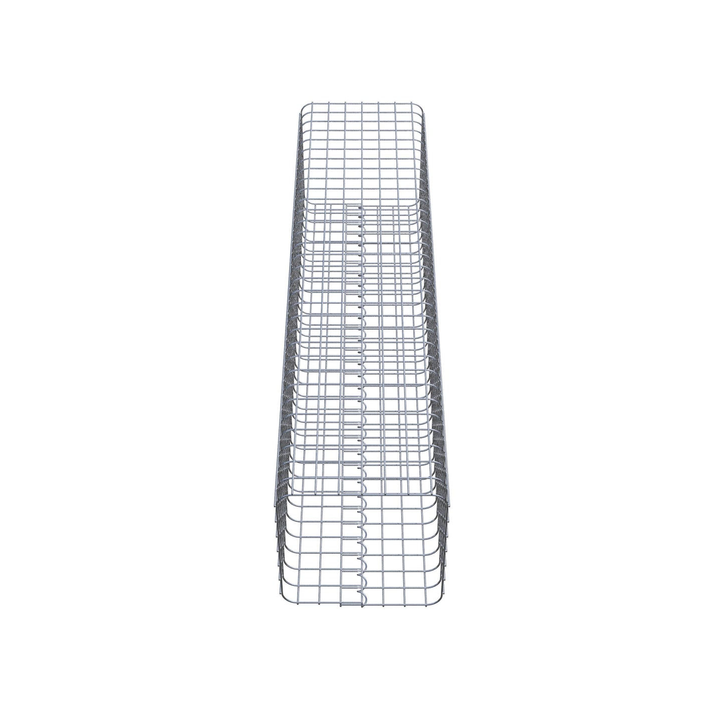 Schanskorfzuil hoekig 37 cm x 37 cm, 160 cm hoog, MW 5 cm x 5 cm