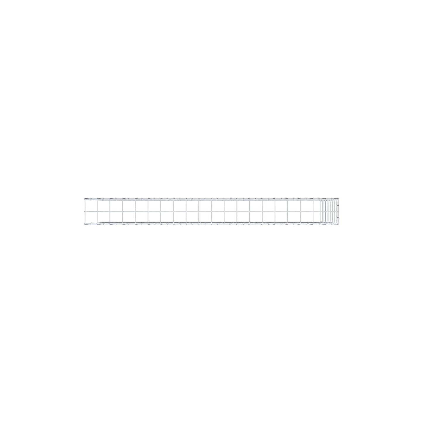 Gabbione aggiuntivo tipo 4 200 cm x 100 cm x 20 cm (L x H x P), maglia 10 cm x 10 cm, anello a C