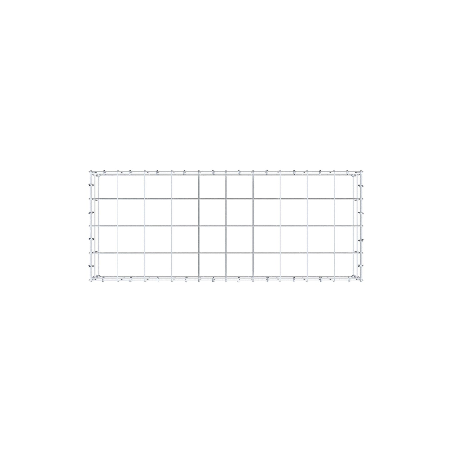 Gabião Tipo 3 100 cm x 20 cm x 40 cm (C x A x P), malhagem 10 cm x 10 cm, anel C