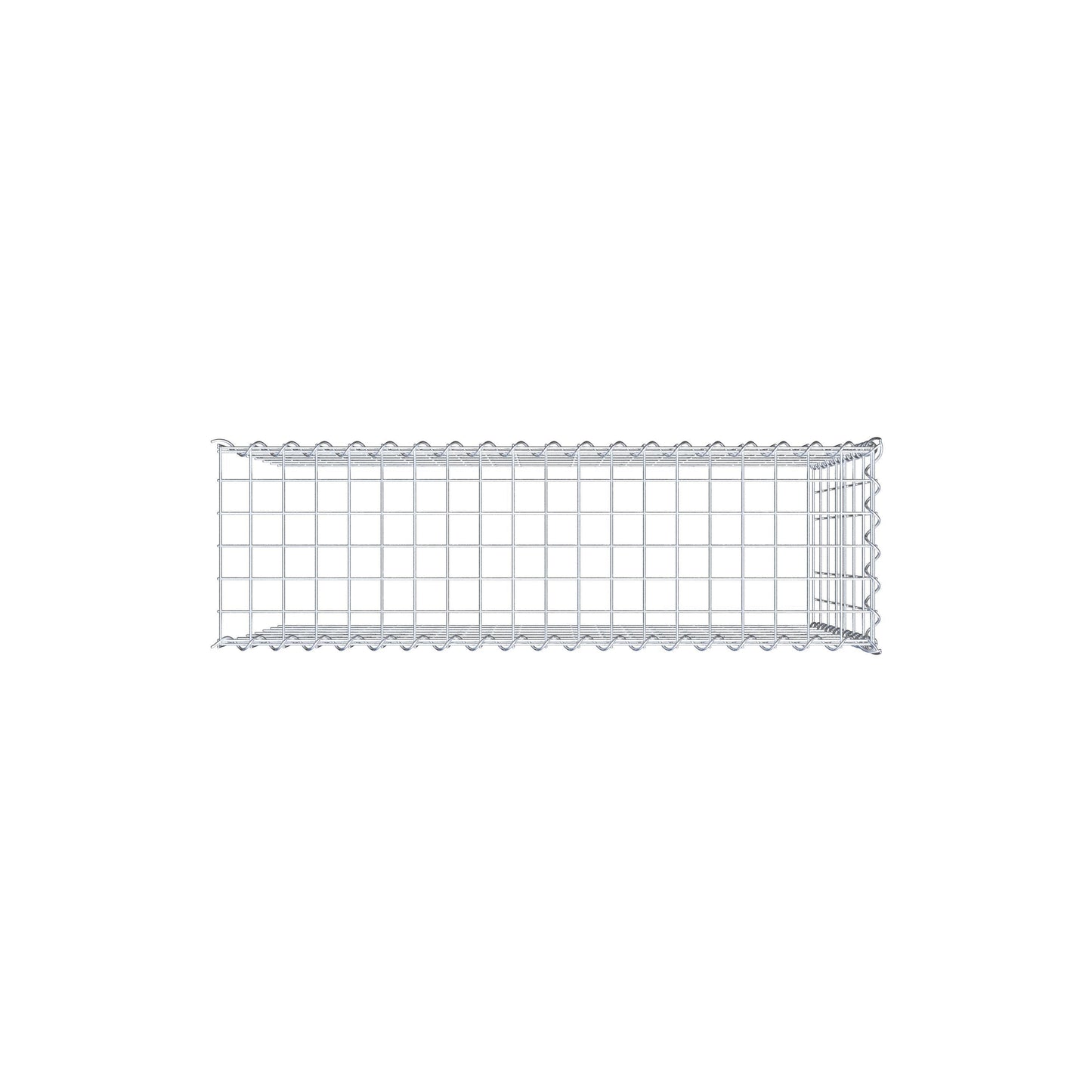 Gabião Tipo 4 100 cm x 70 cm x 30 cm (C x A x P), malhagem 5 cm x 10 cm, espiral