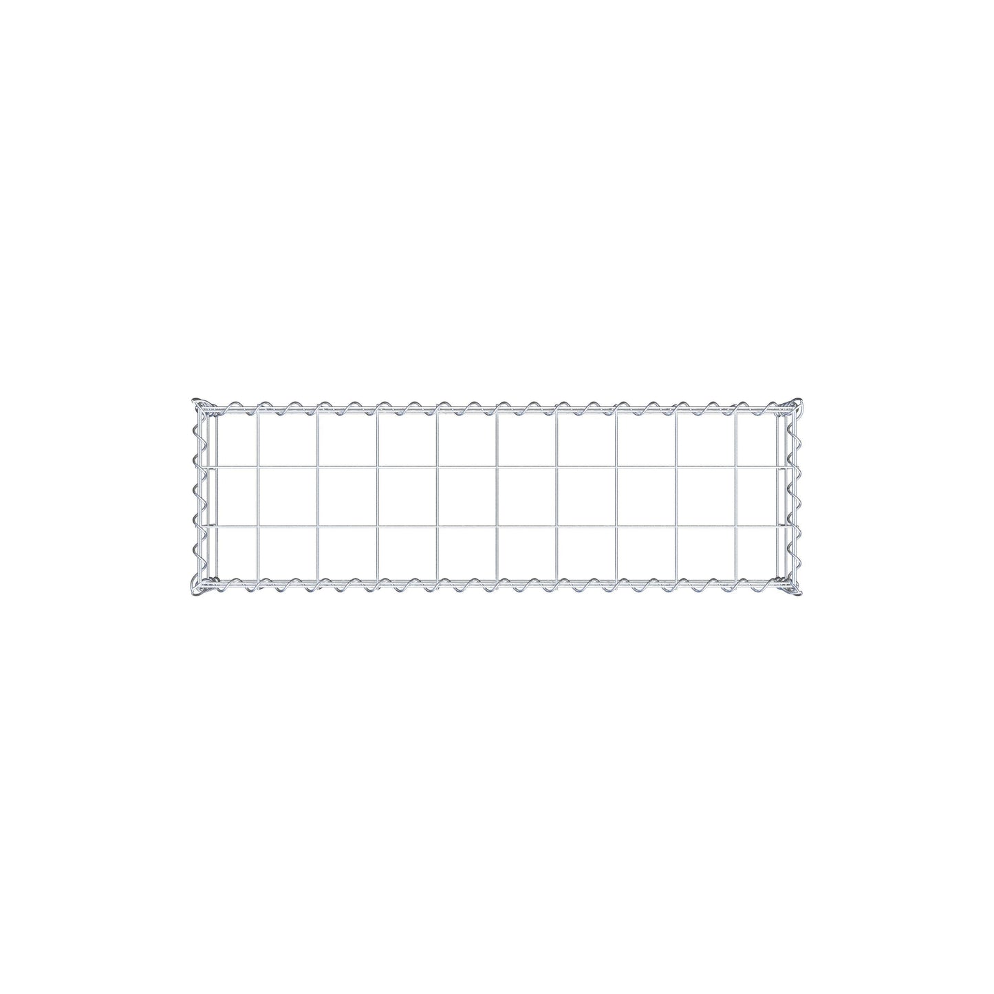 Gavión complementario tipo 3 100 cm x 20 cm x 30 cm (L x A x P), malla 10 cm x 10 cm, espiral