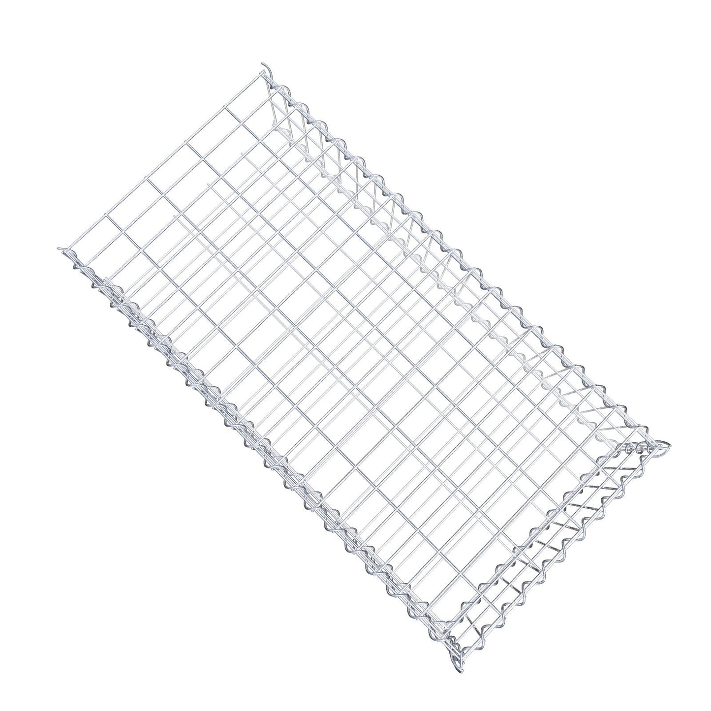 Gabbione aggiuntivo tipo 2 100 cm x 20 cm x 50 cm (L x A x P), maglia 5 cm x 10 cm, spirale