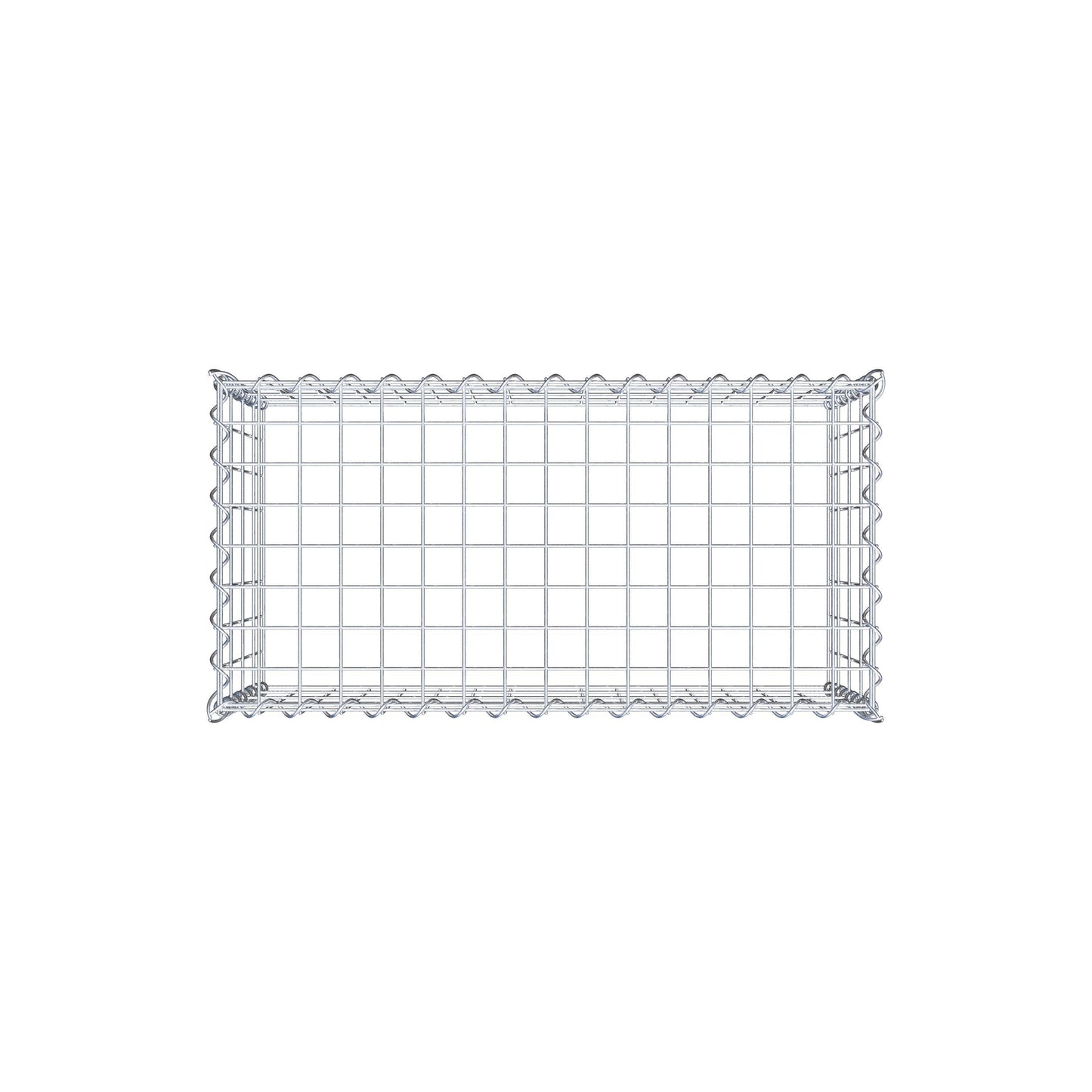 Gabião tipo 3 80 cm x 40 cm x 40 cm (C x A x P), malhagem 5 cm x 10 cm, espiral