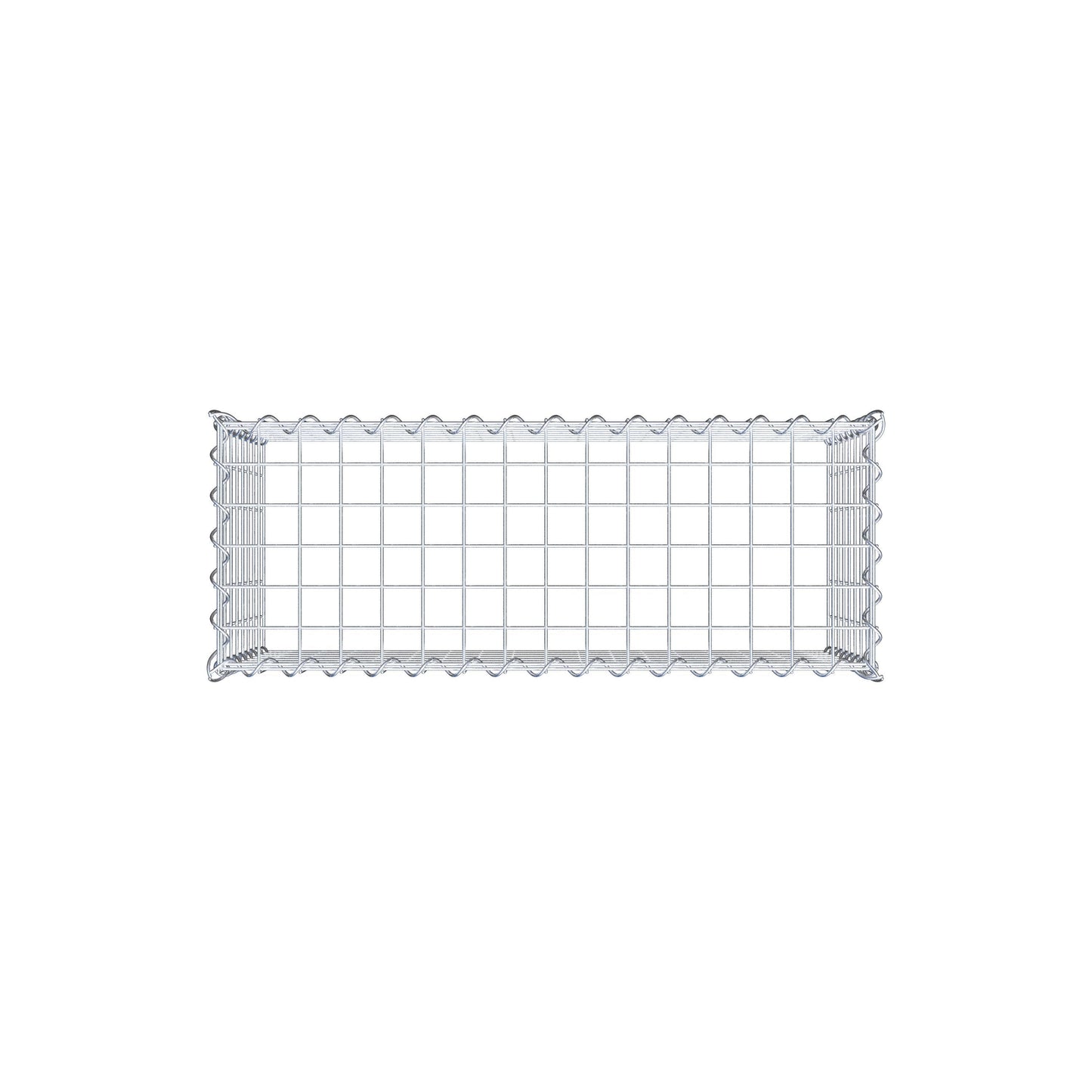 Gabbione aggiuntivo tipo 3 80 cm x 40 cm x 30 cm (L x H x P), dimensione maglia 5 cm x 5 cm, a spirale