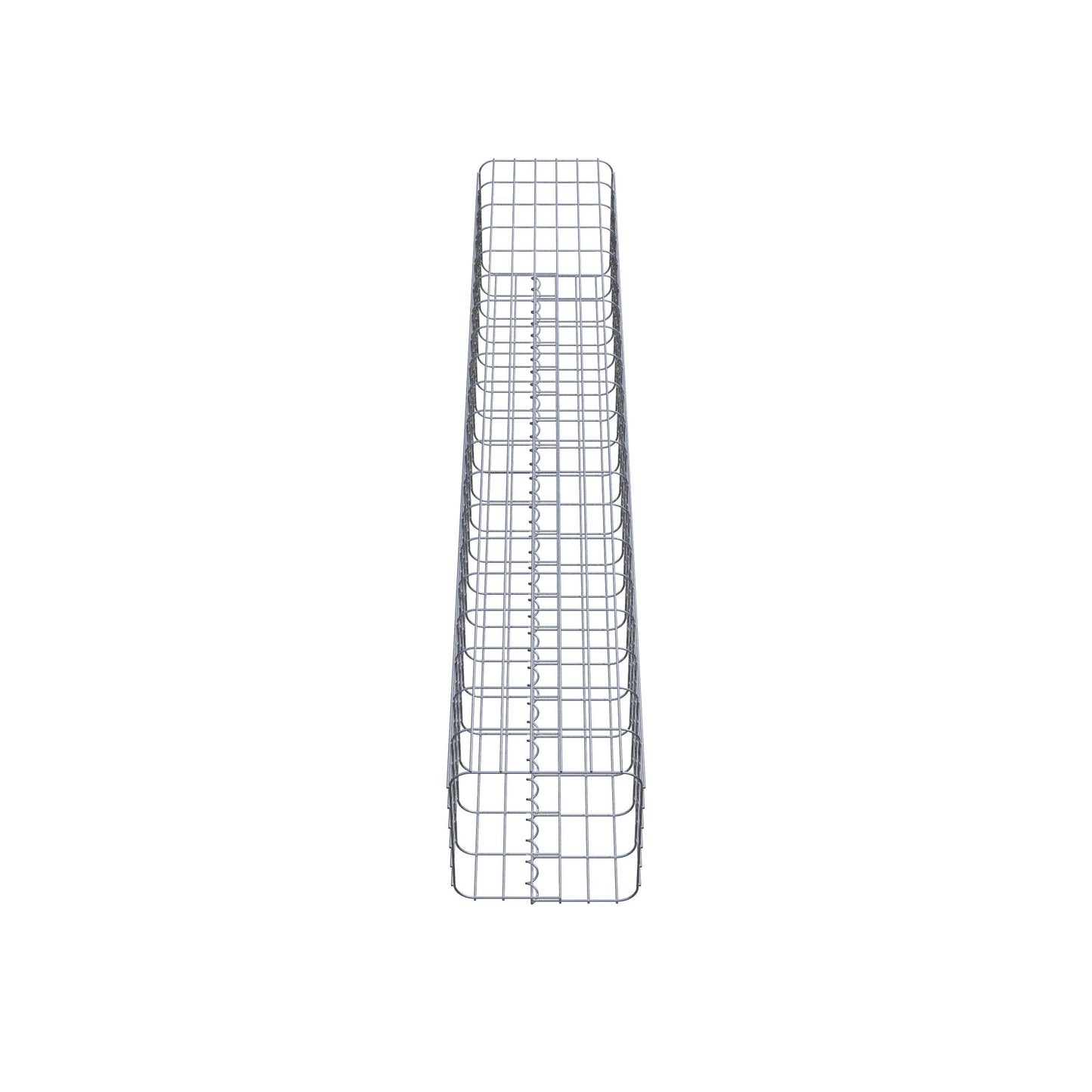 Colonne de gabion carrée 32 cm x 32 cm, 200 cm de hauteur, MW 5 cm x 10 cm