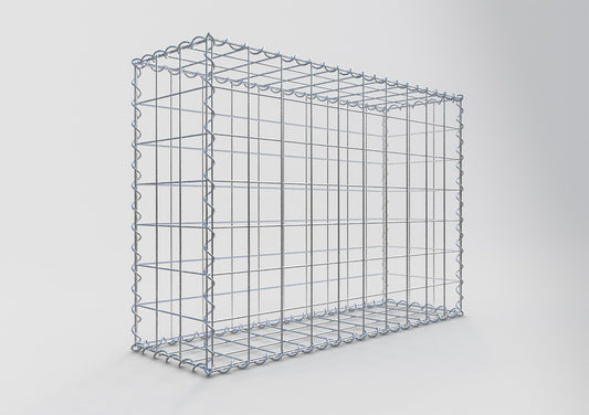 Gabião 100 cm x 70 cm x 30 cm (C x A x P), malhagem 10 cm x 10 cm, espiral
