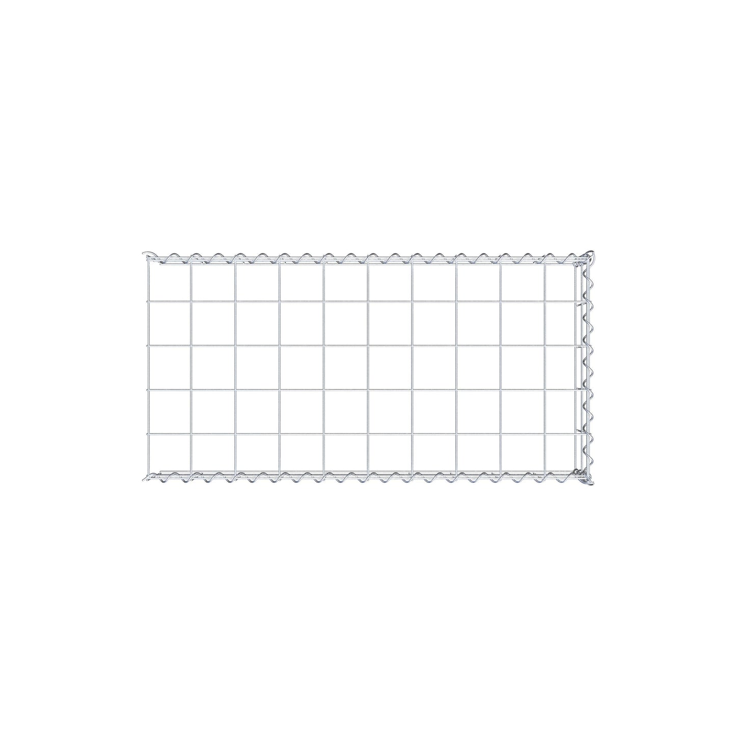 Gabião Tipo 4 100 cm x 20 cm x 50 cm (C x A x P), malhagem 10 cm x 10 cm, espiral