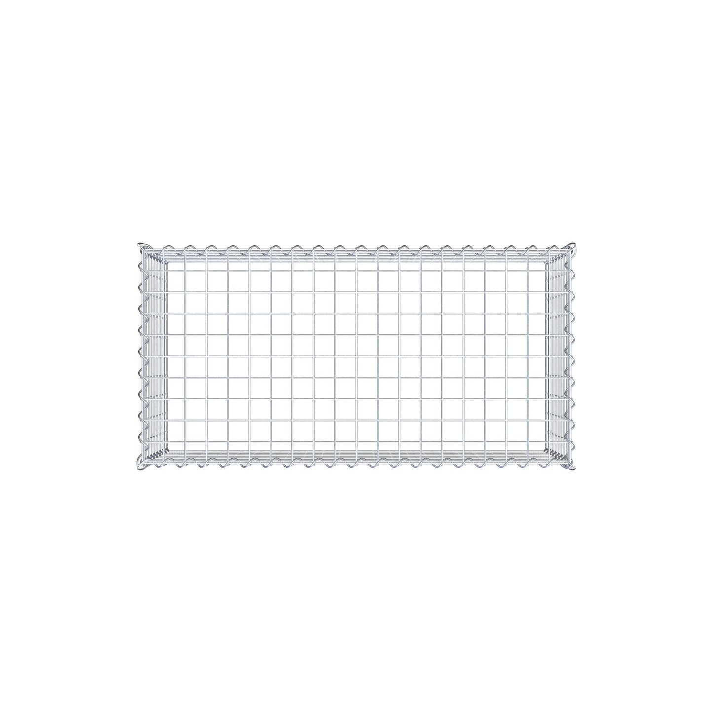 Gabion rapporté type 3 100 cm x 40 cm x 50 cm (L x H x P), mailles 5 cm x 5 cm, spirale