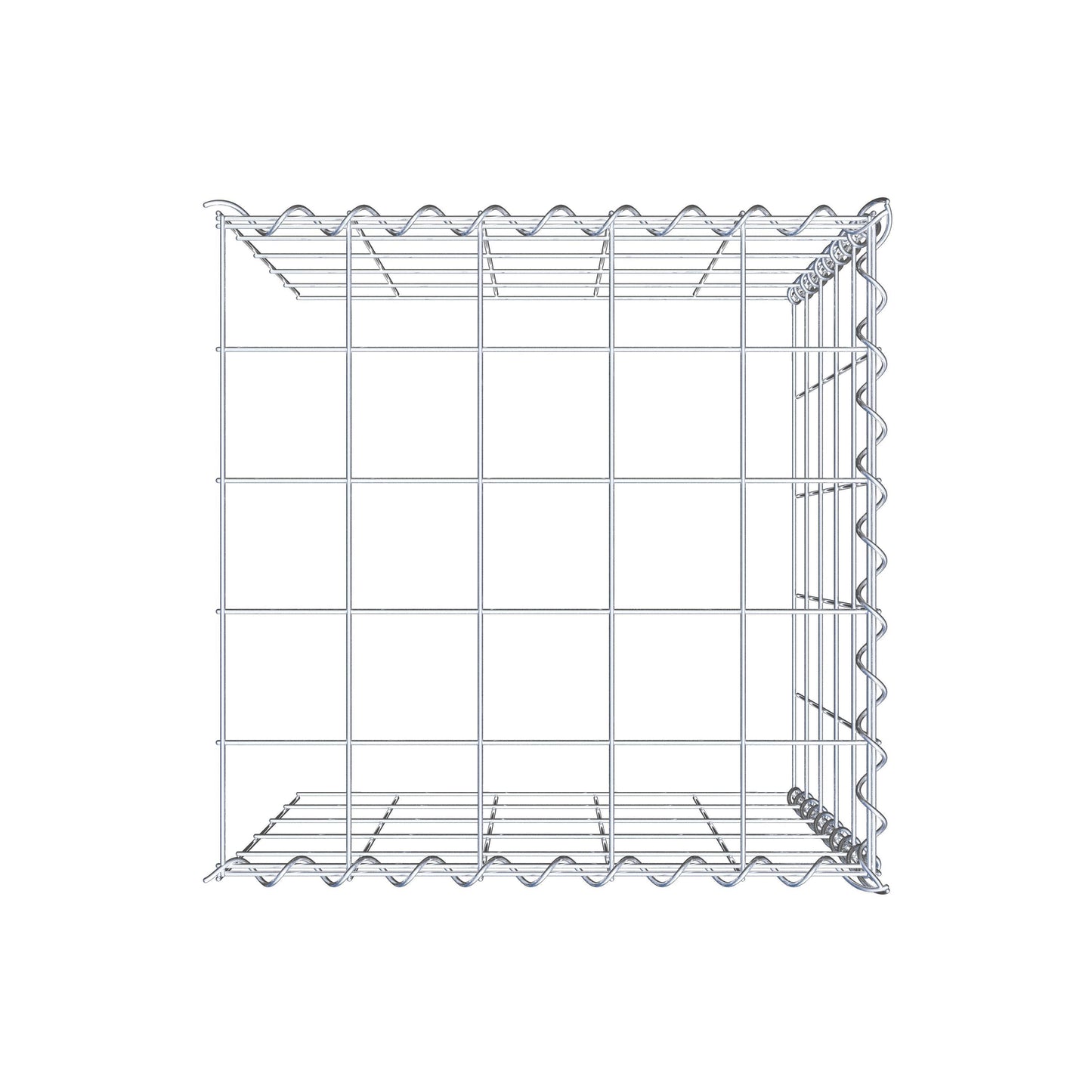 Fourche rapportée type 4 50 cm x 50 cm x 50 cm (L x H x P), mailles 10 cm x 10 cm, spirale